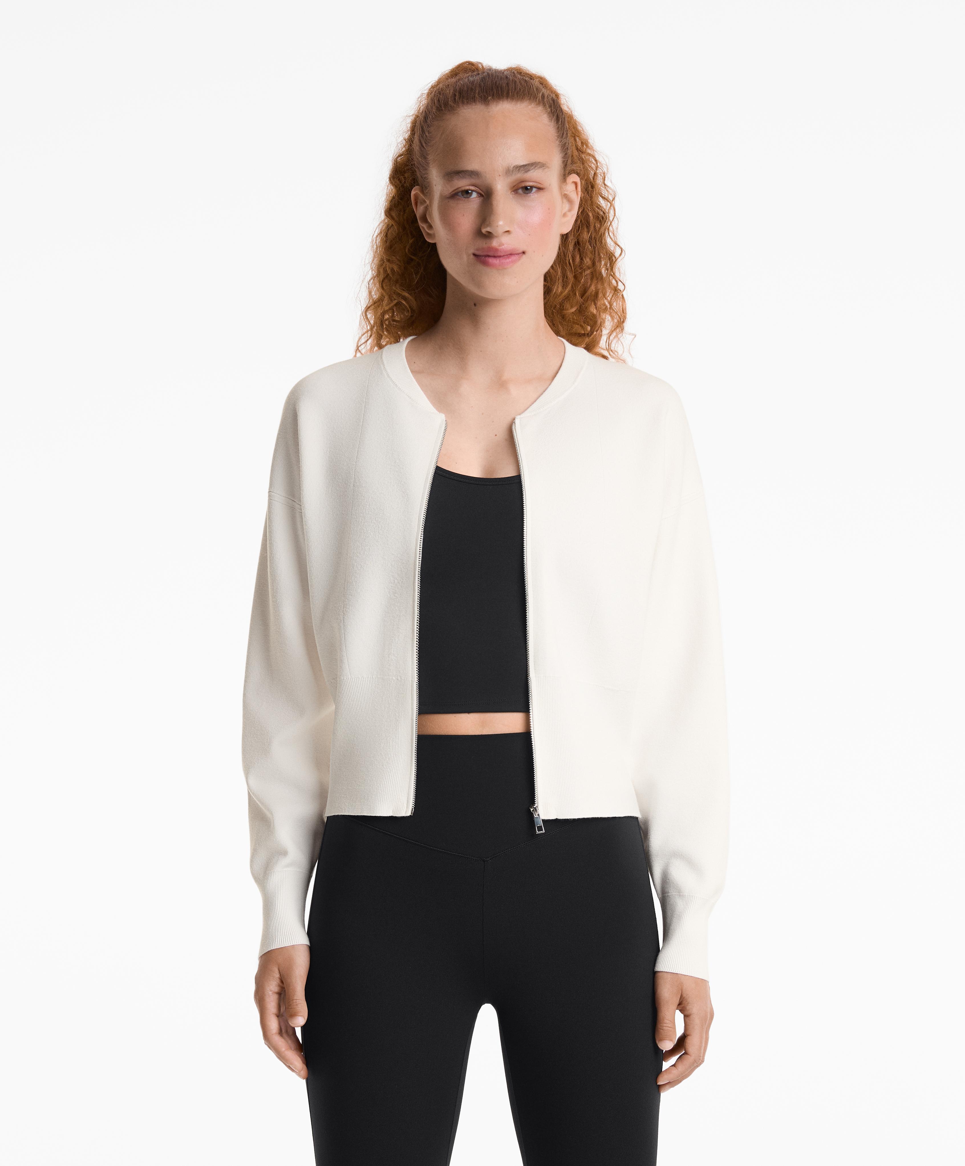 Bomberjacke aus Strick