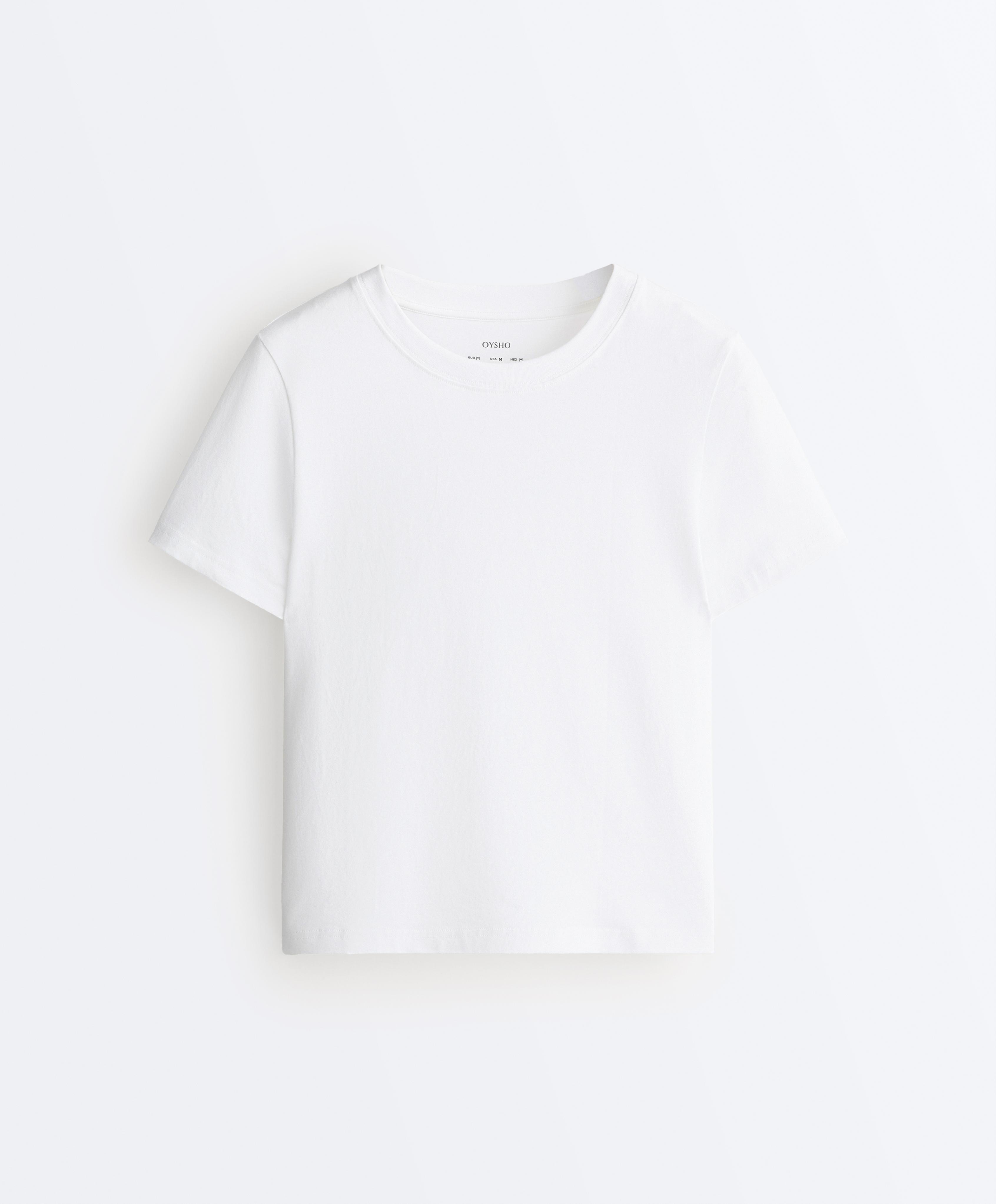 Regular fit cotton blend short sleeve T-shirt Regular fit cotton blend short sleeve T-shirt