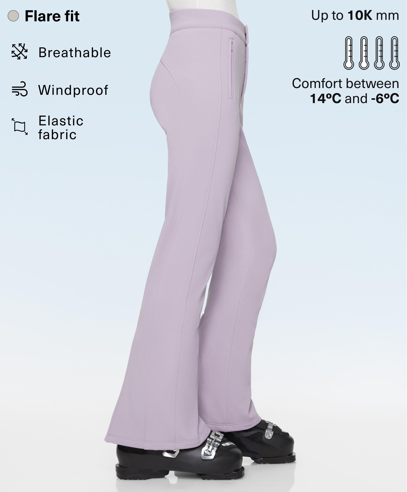 Pantalón elástico flare SKI resistente al agua