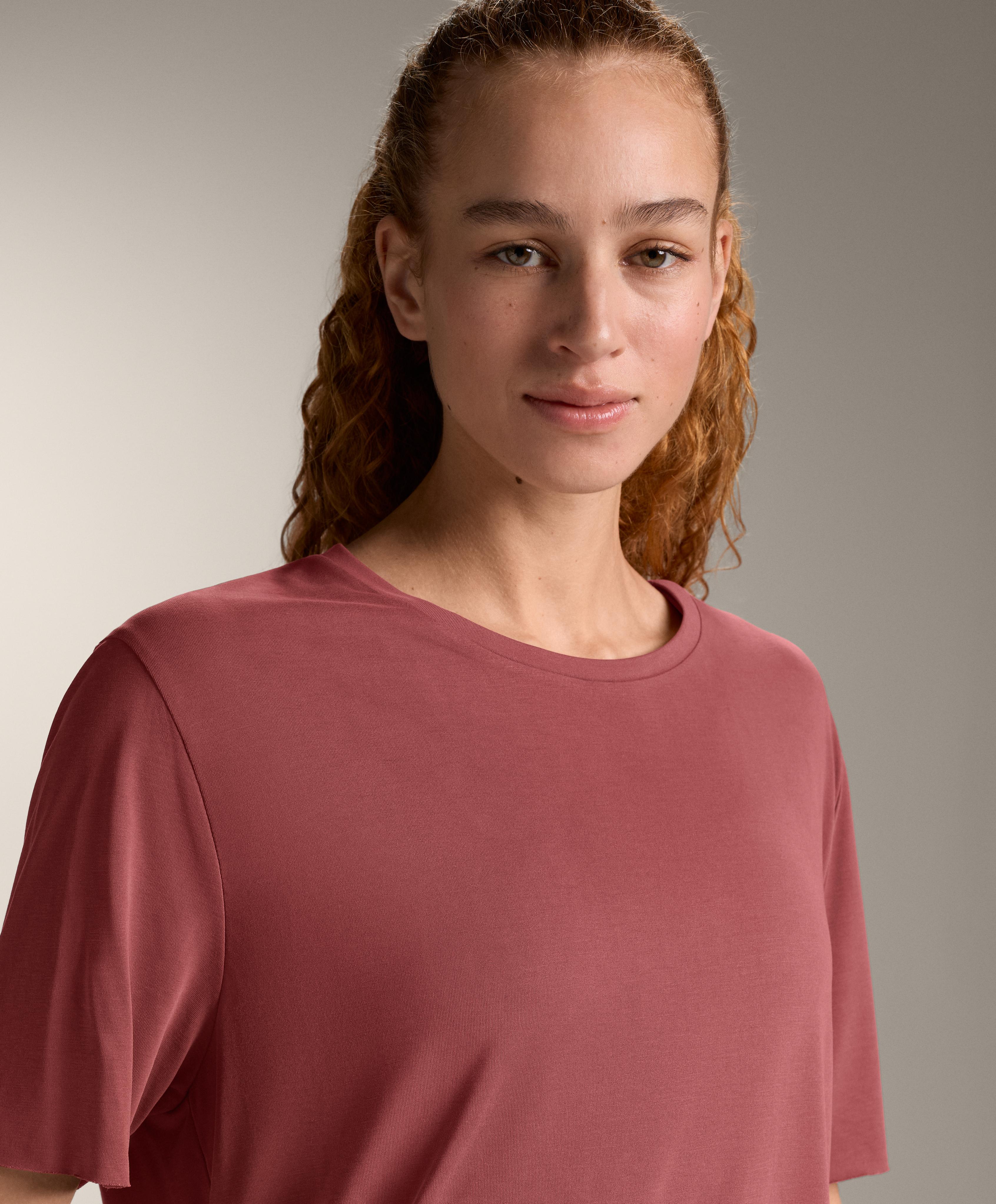 Modal karışımlı kısa kollu t-shirt - İndirim Modal karışımlı kısa kollu t-shirt - İndirim