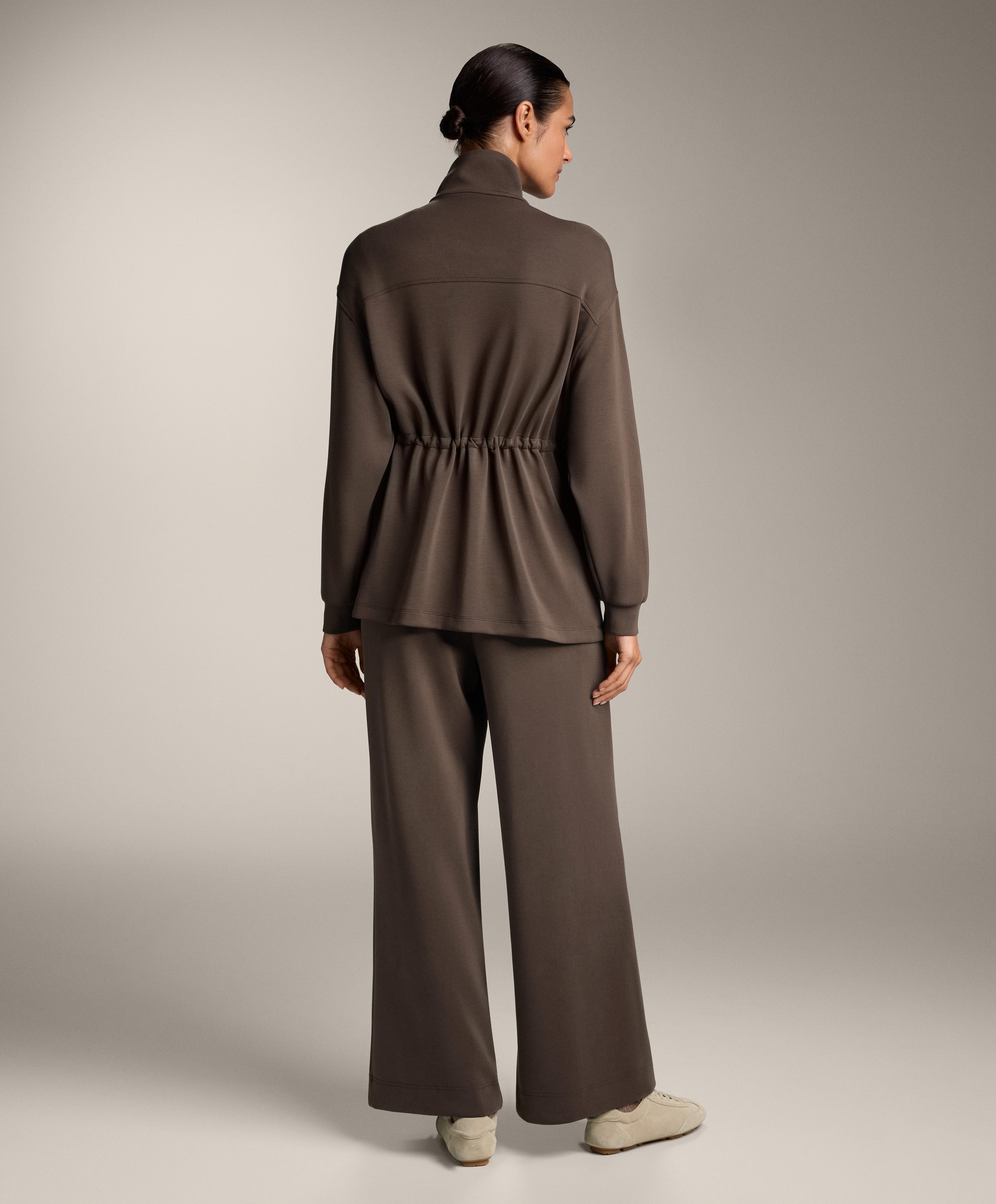 Total look recto nervio con modal marrón - Rebajas