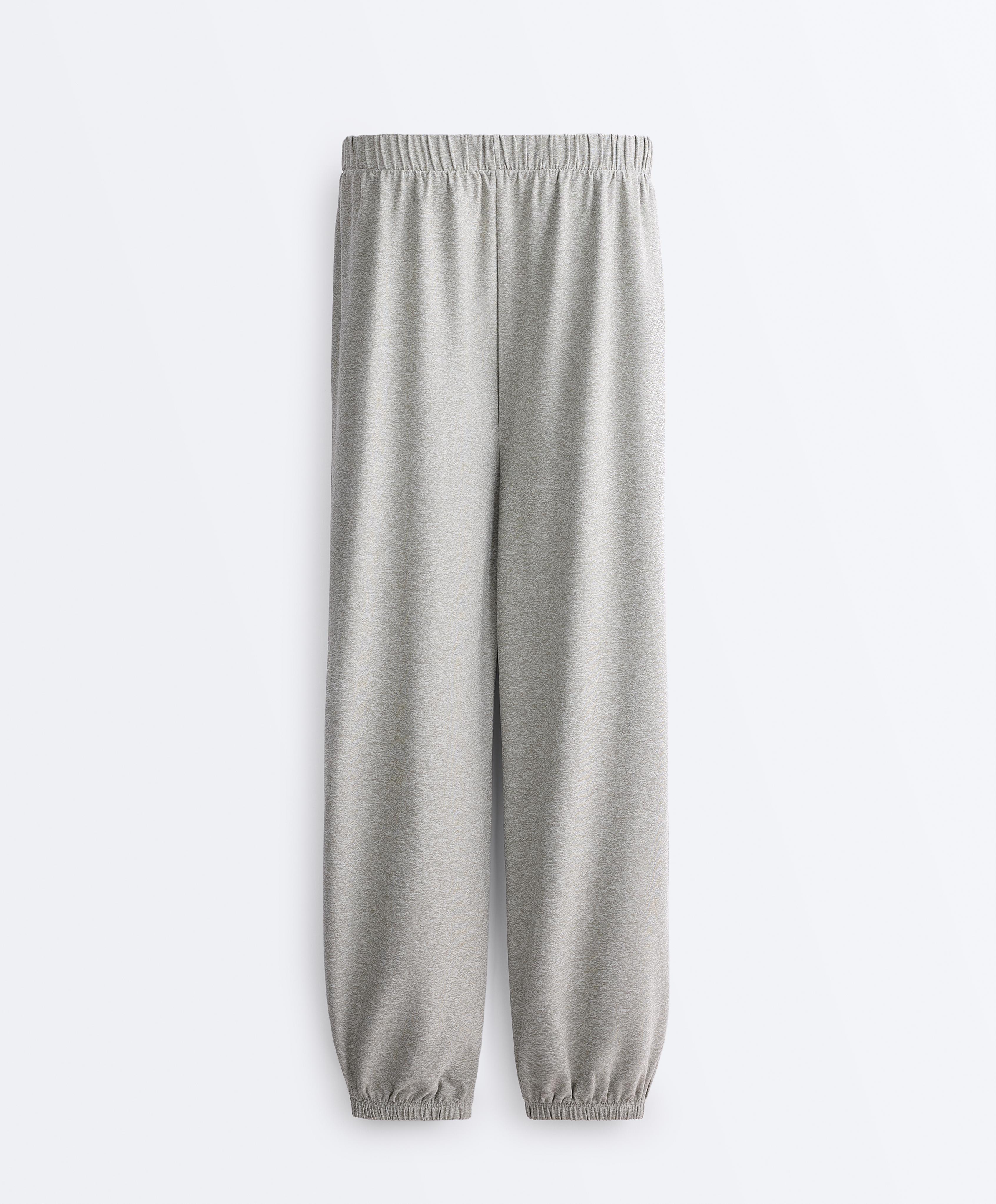 Comfortlux heathered joggers — GREY MELANGE