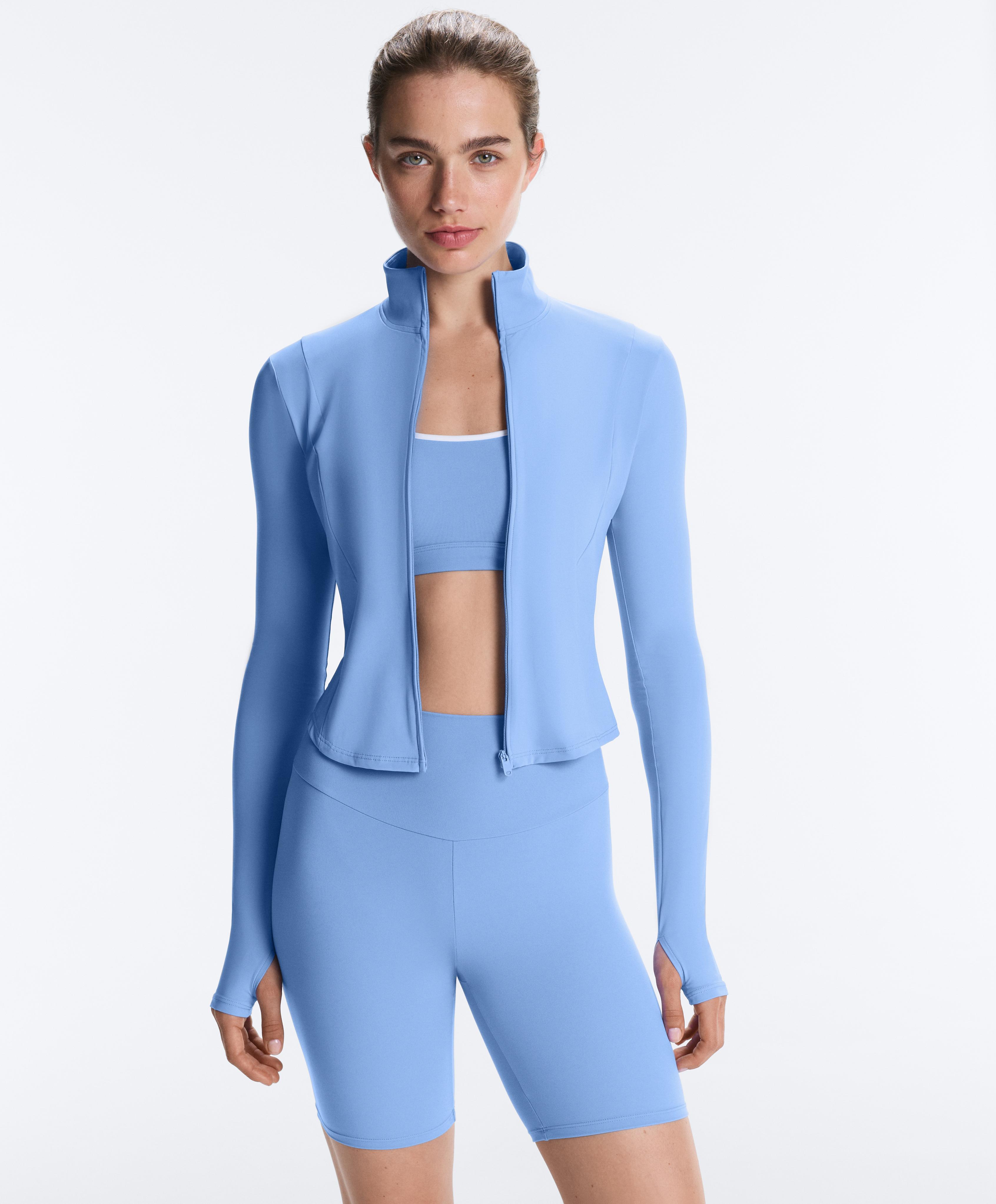 Short Light Touch technical jacket — PALE LAVENDER BLUE