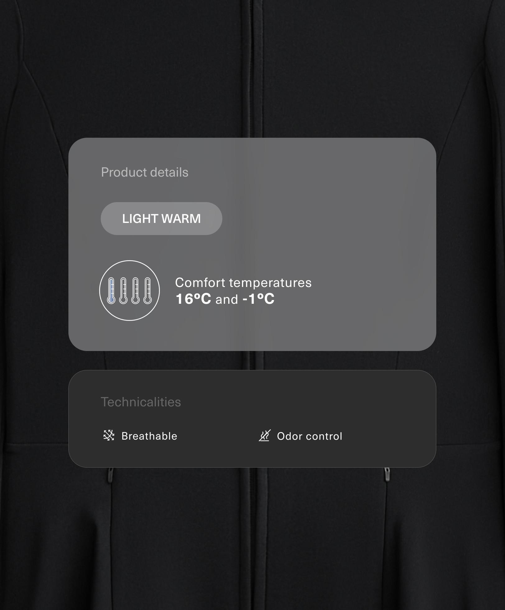 Chaqueta técnica light warm peplum - Rebajas Chaqueta técnica light warm peplum - Rebajas