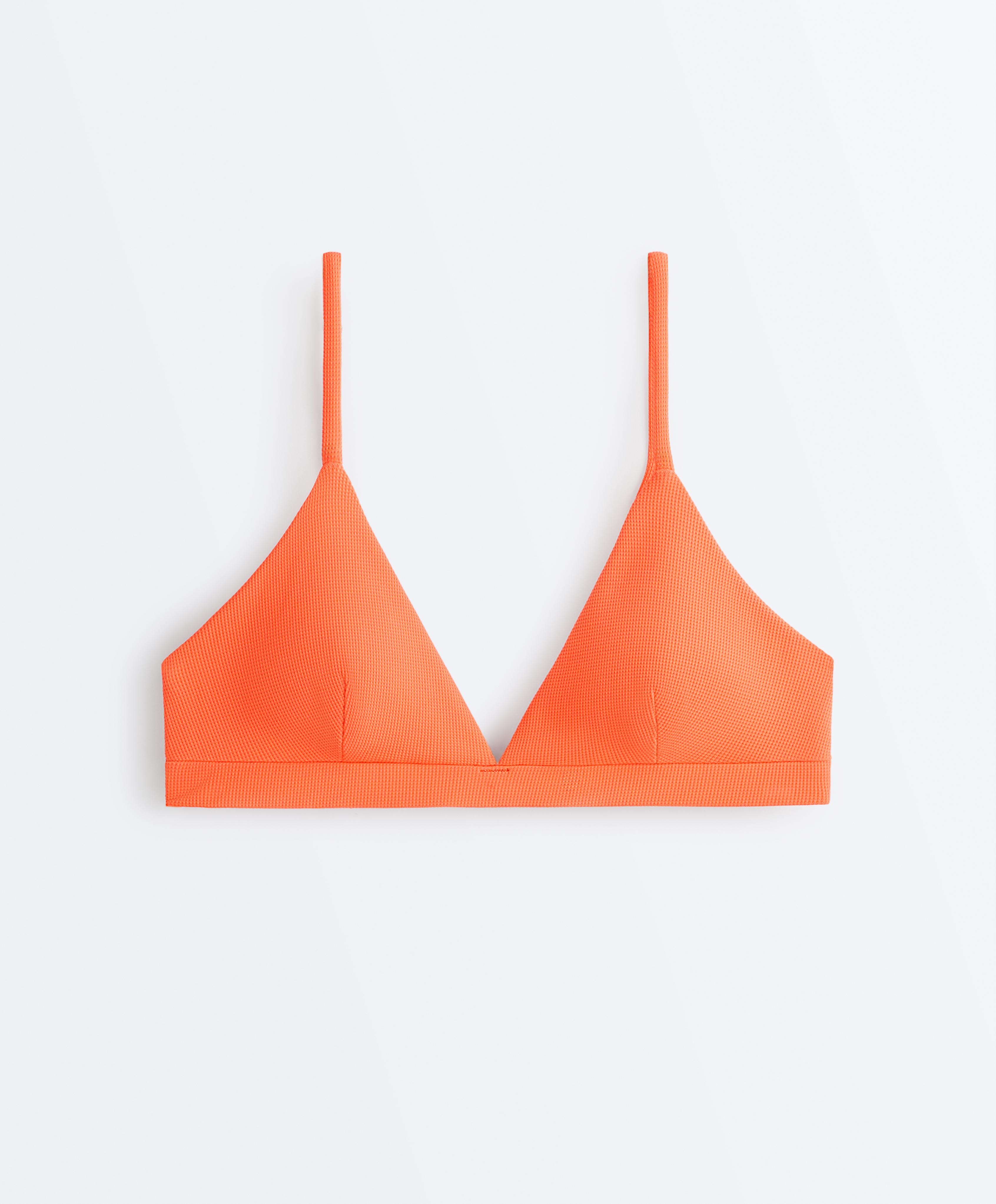 Trīsstūrveida bikini augšdaļa no pikē - Izpārdošana Trīsstūrveida bikini augšdaļa no pikē - Izpārdošana