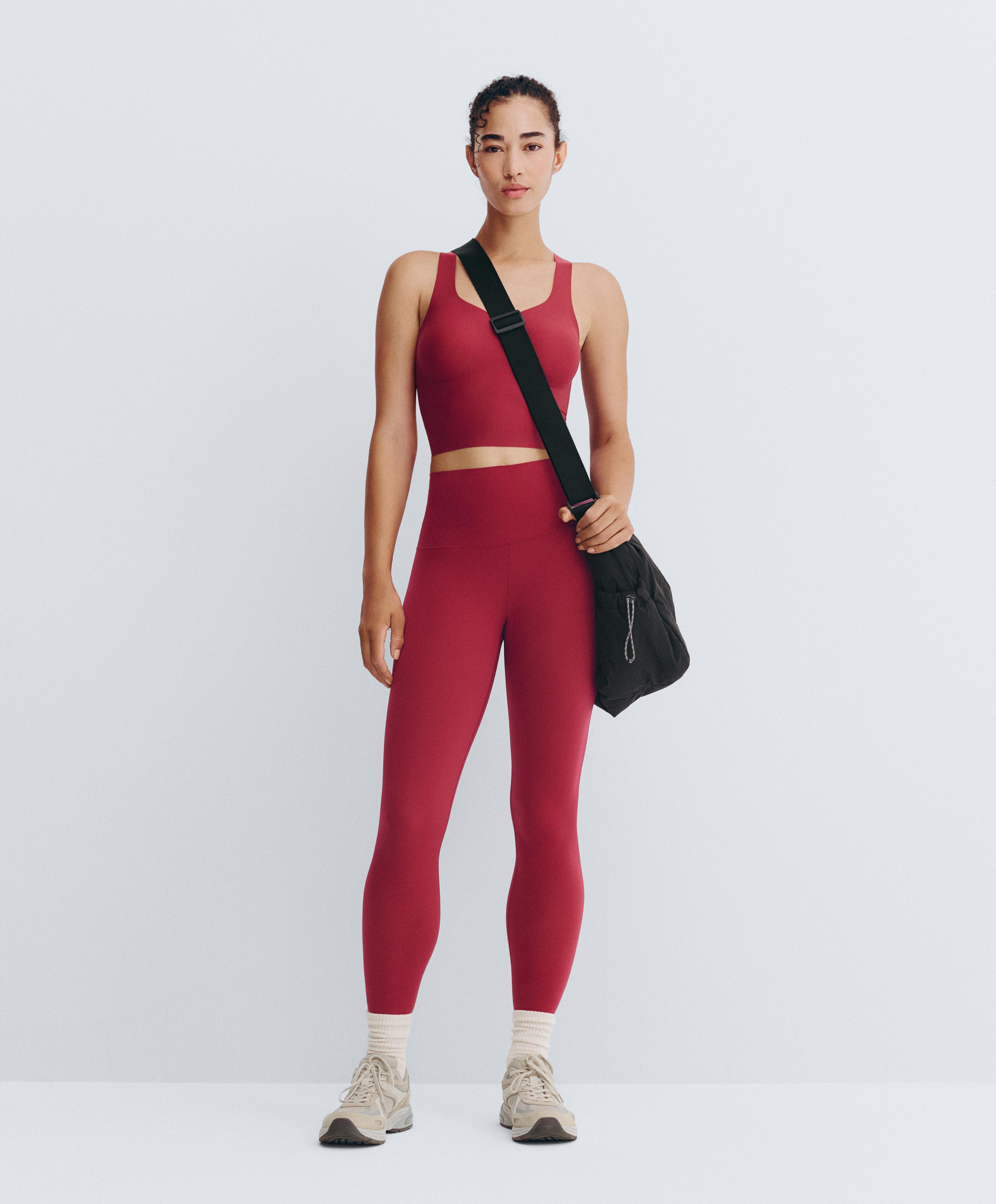 Perfect-adapt high-rise ankle-length leggings — PINK