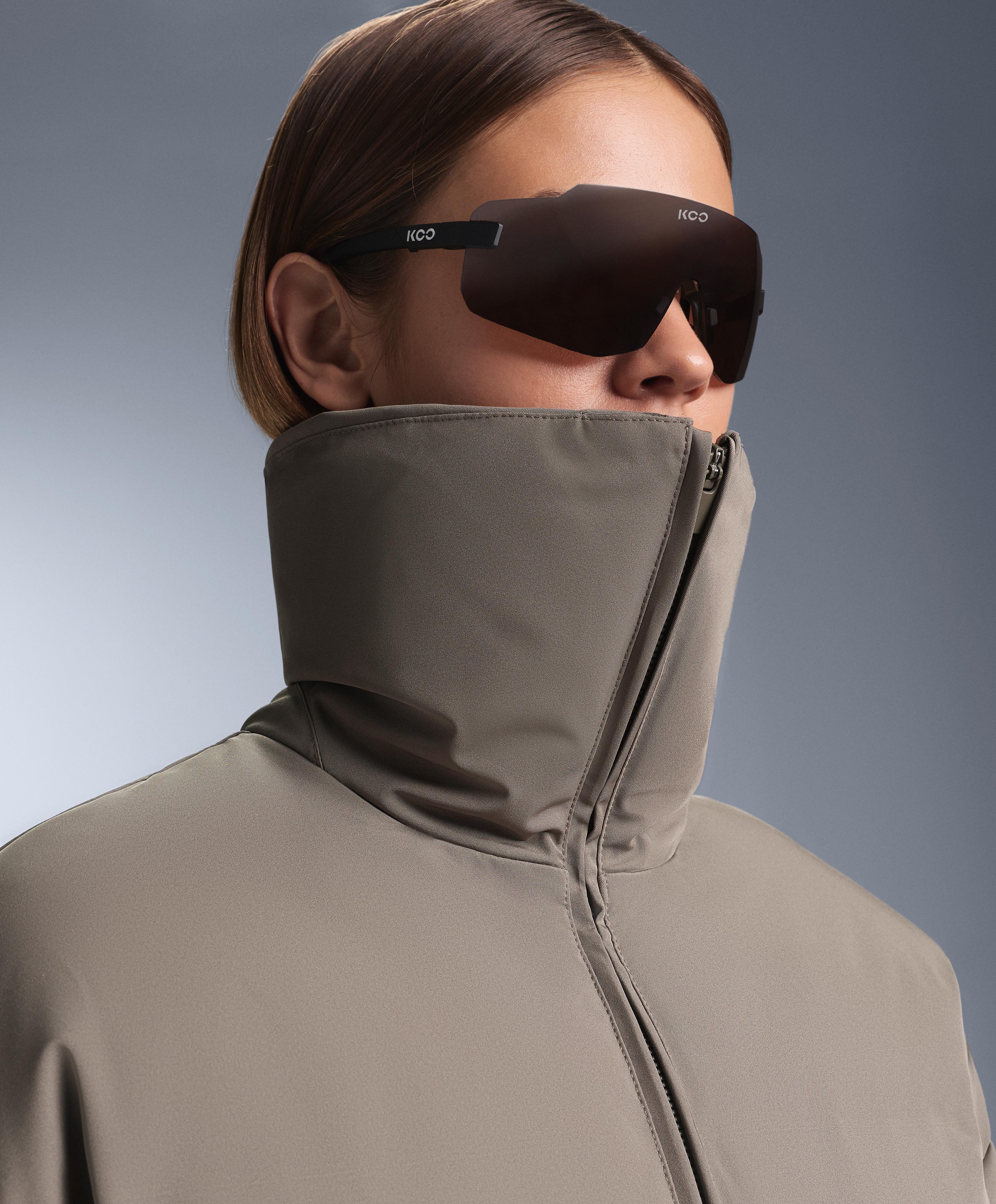MINARDI PIUME SKI water-resistant 80% down and 20% feather jacket — DARK TAUPE