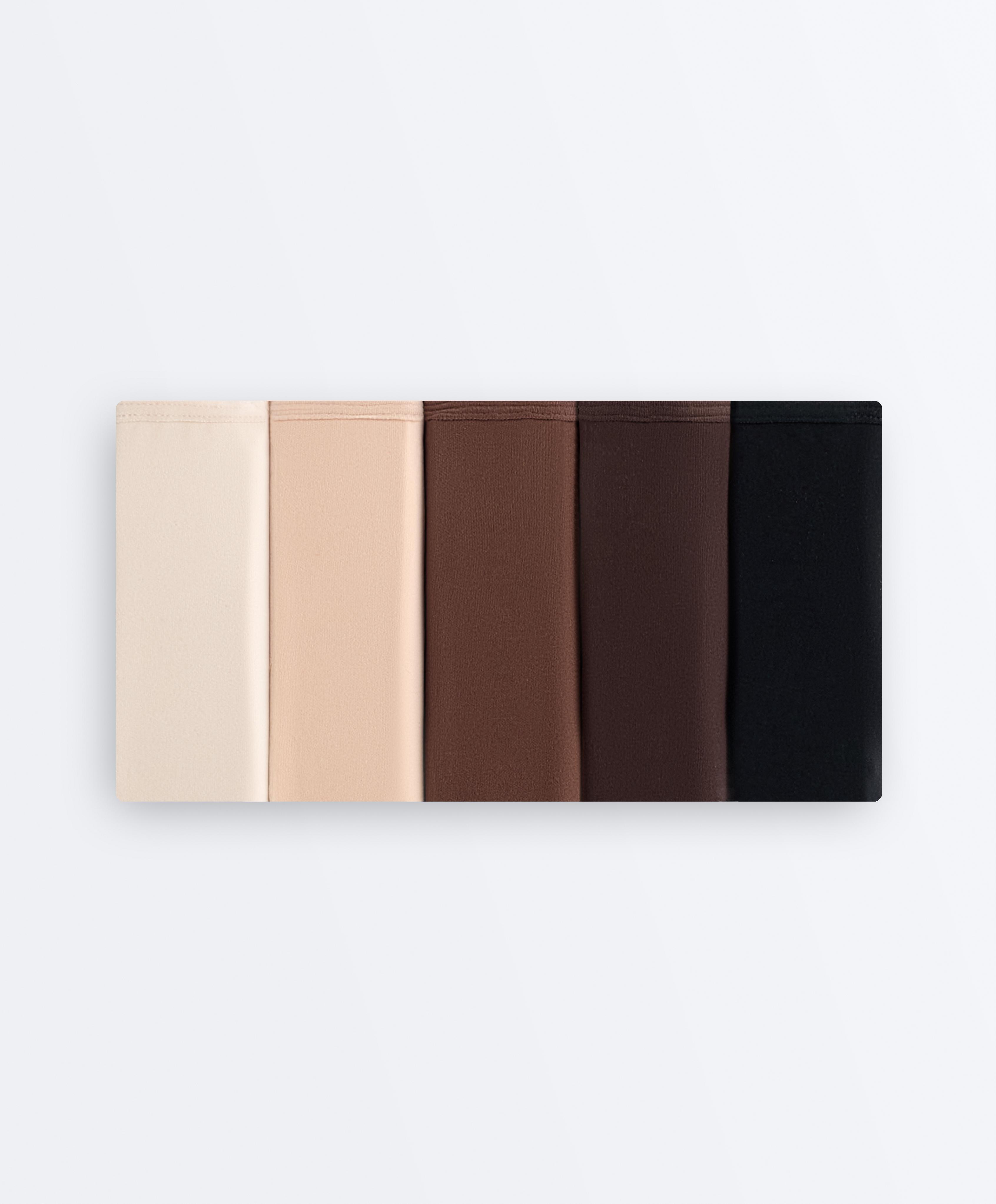 5 polyamide blend thongs — BEIGE