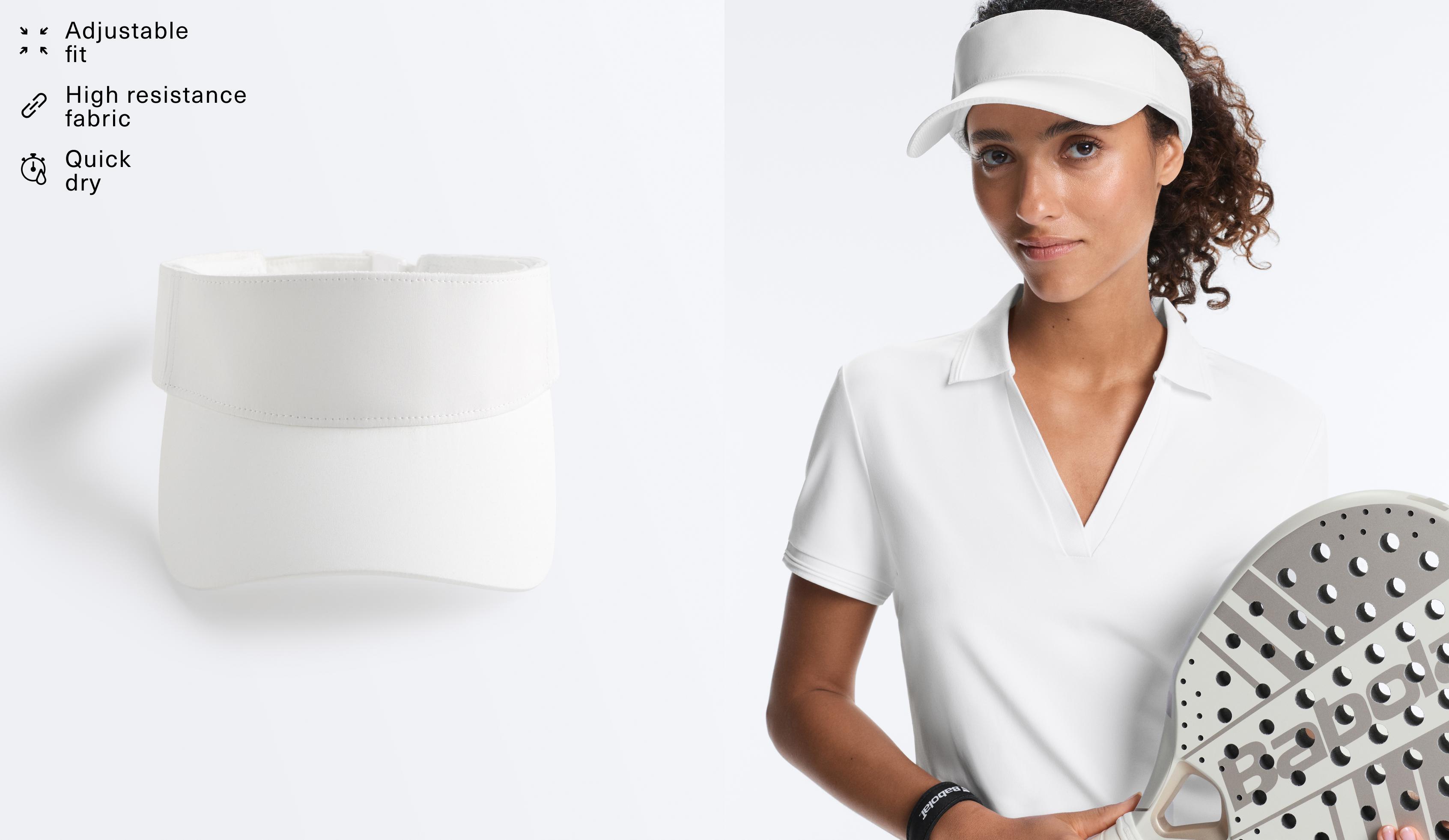 Sports visor — WHITE