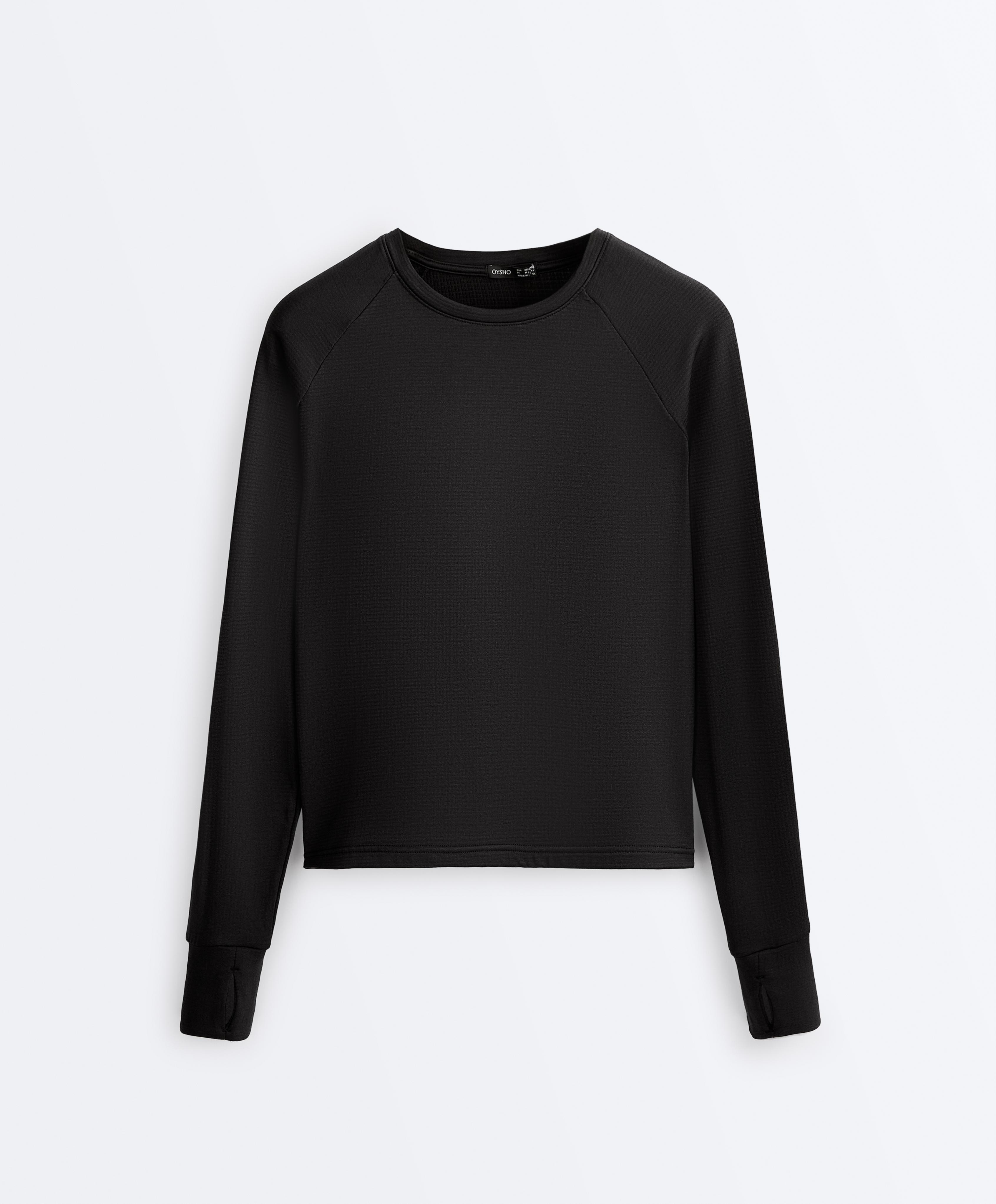 Long-sleeved technical T-shirt — BLACK
