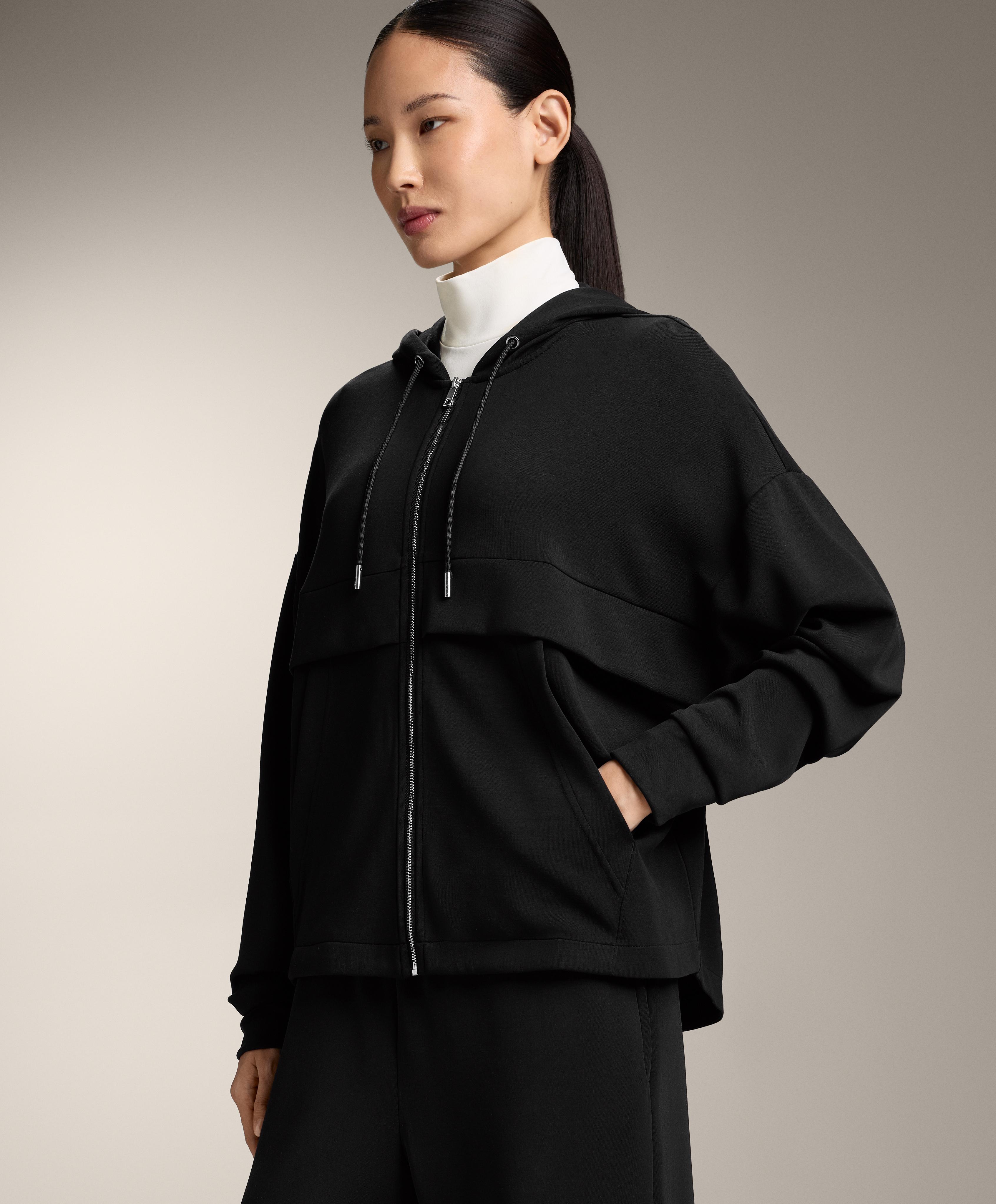 Soft-touch modal zip-up sweatshirt Soft-touch modal zip-up sweatshirt