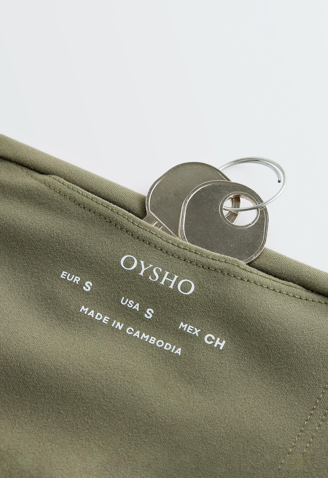 Ankle-length High rise Comfortlux leggings — DARK KHAKI