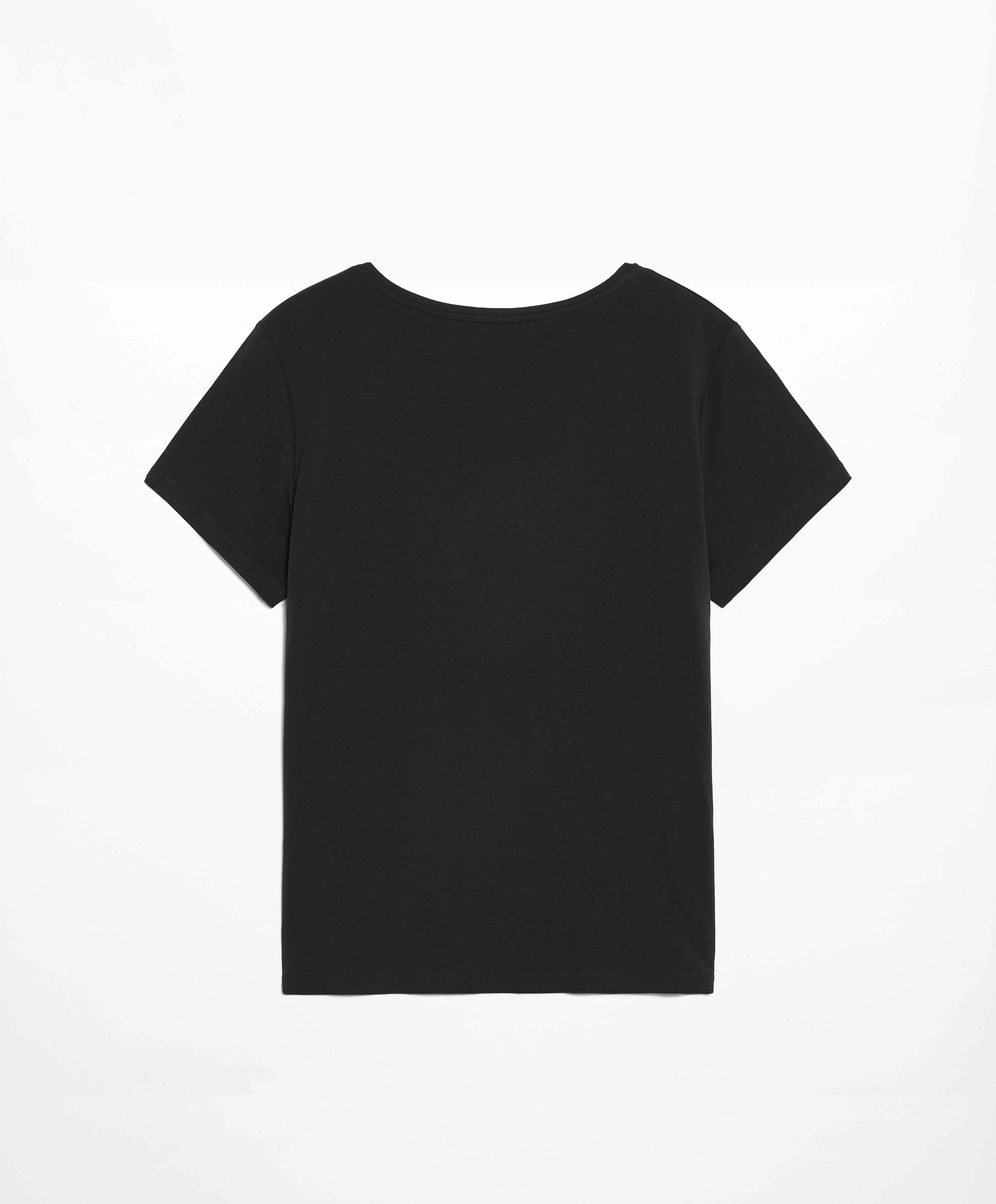 Short sleeve lyocell blend T-shirt - Sale