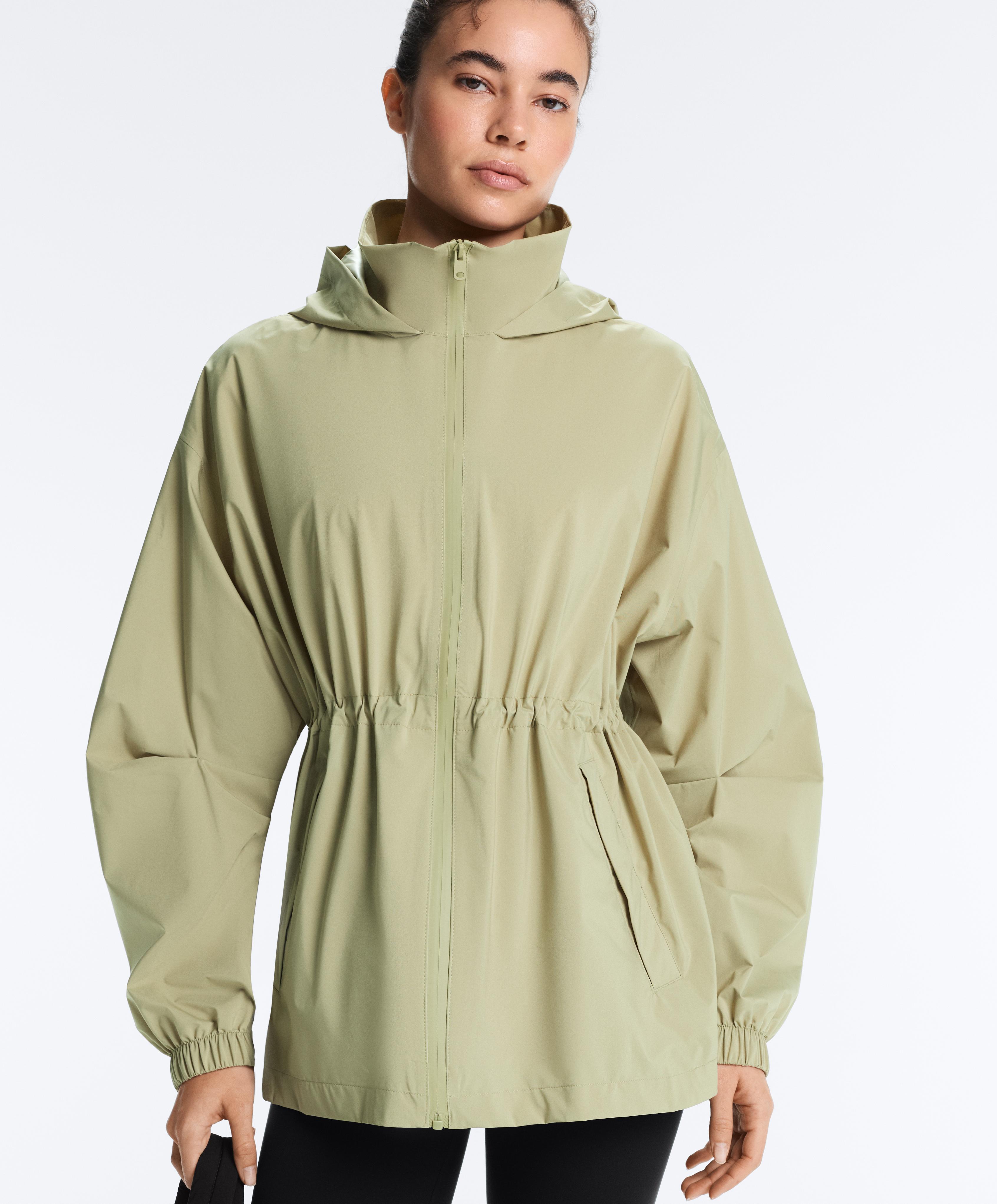 Super extra lightweight 10k packable waterproof jacket — WASHED APPLE GREEN