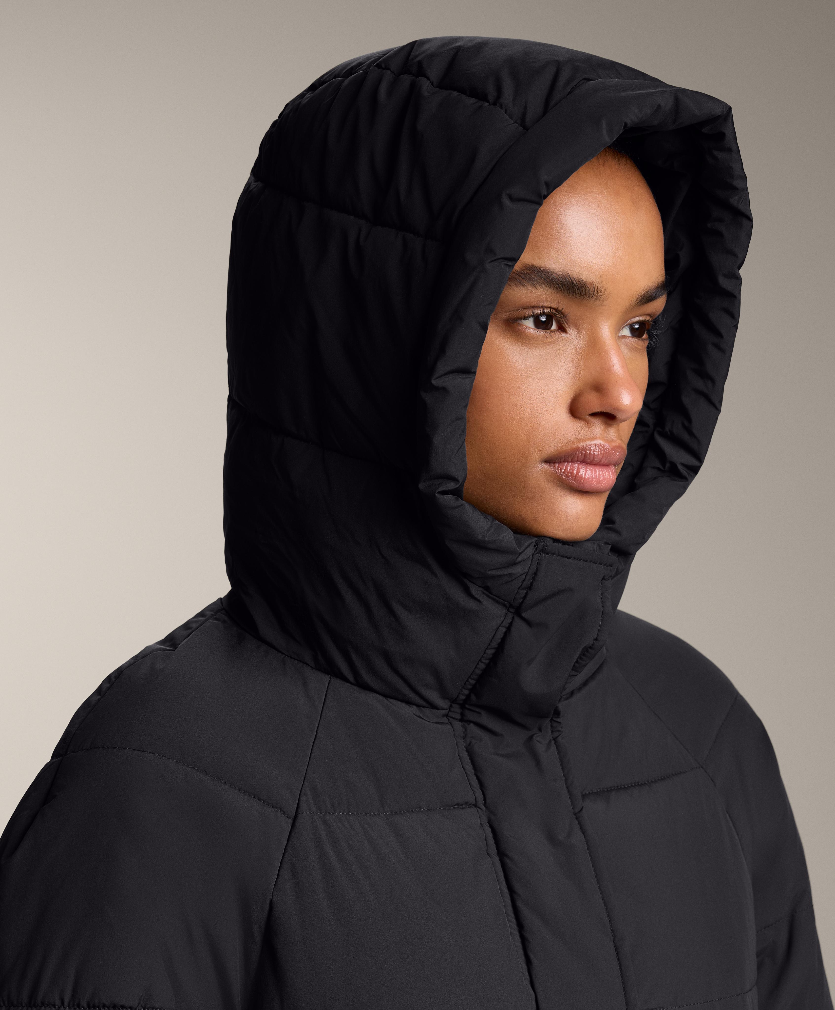 Primaloft® water-repellent padded jacket — BLACK