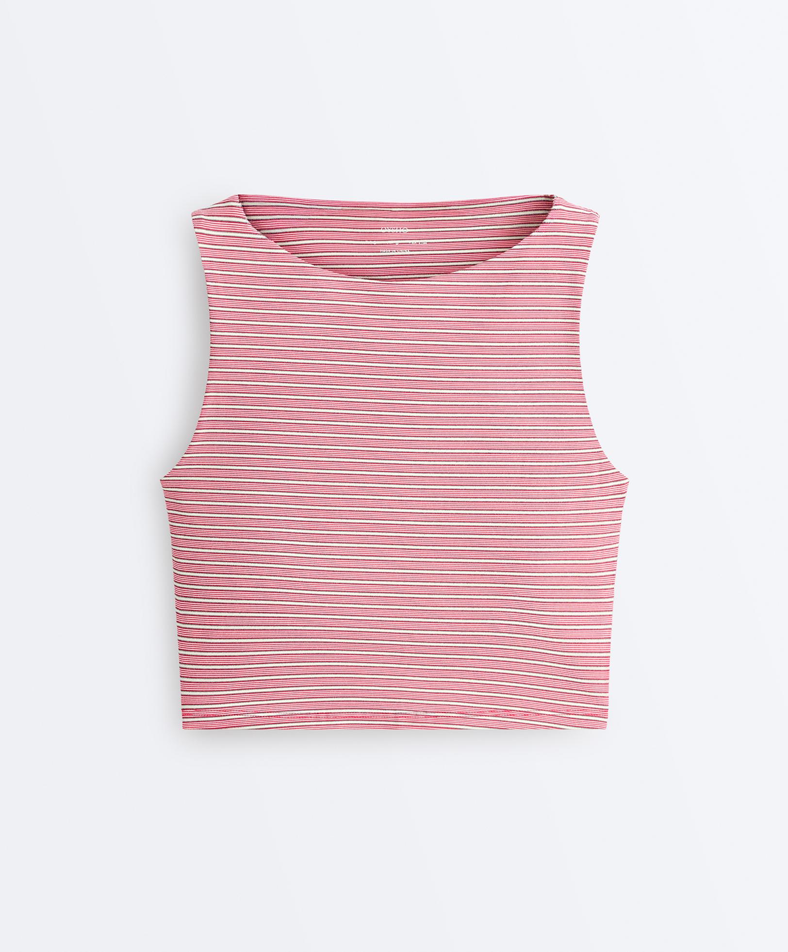 Comfortlux boat neck tank top — RED