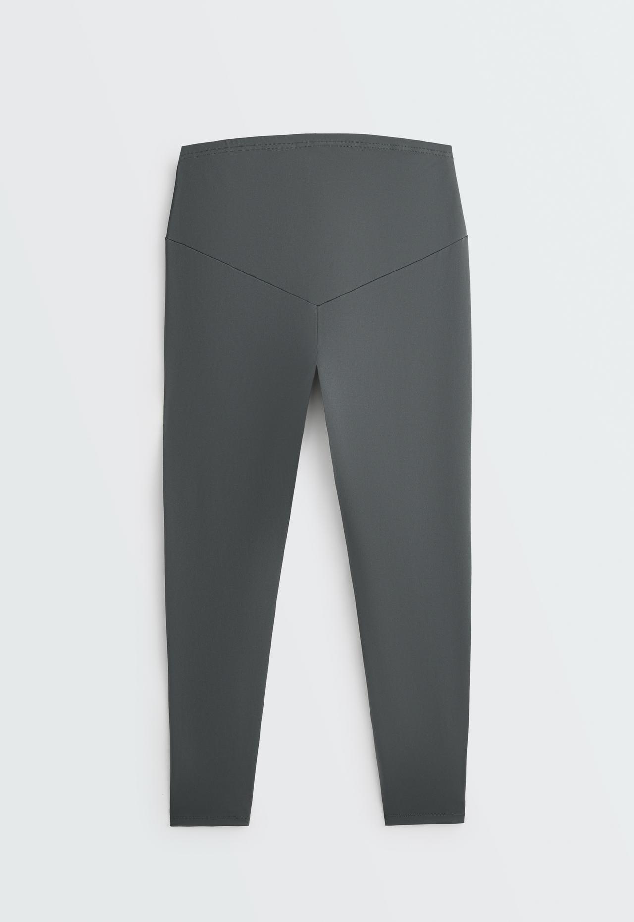 Comfortlux maternity leggings — STEEL GREY