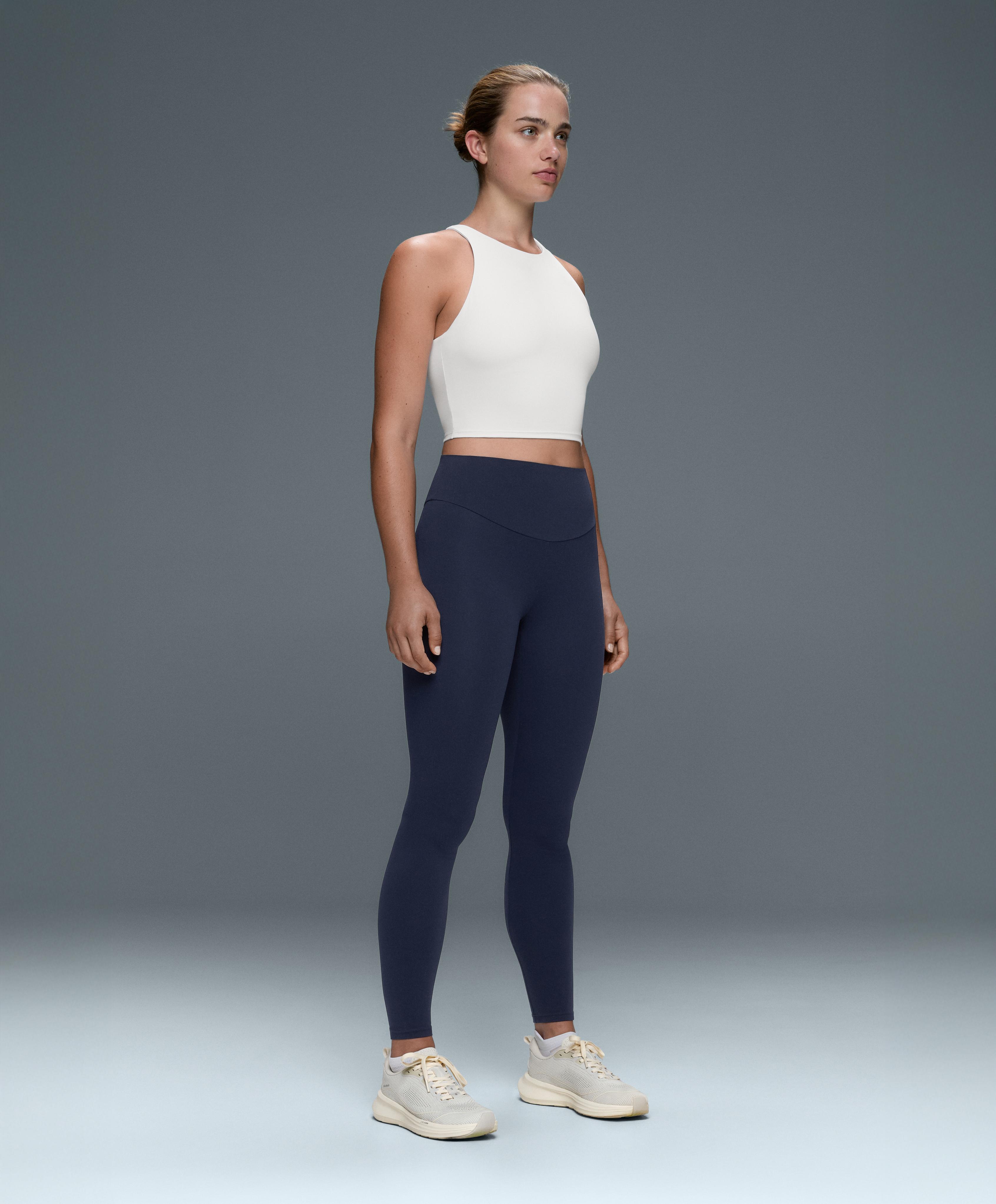 Comfortlux strappy tank top with cups — WHITE