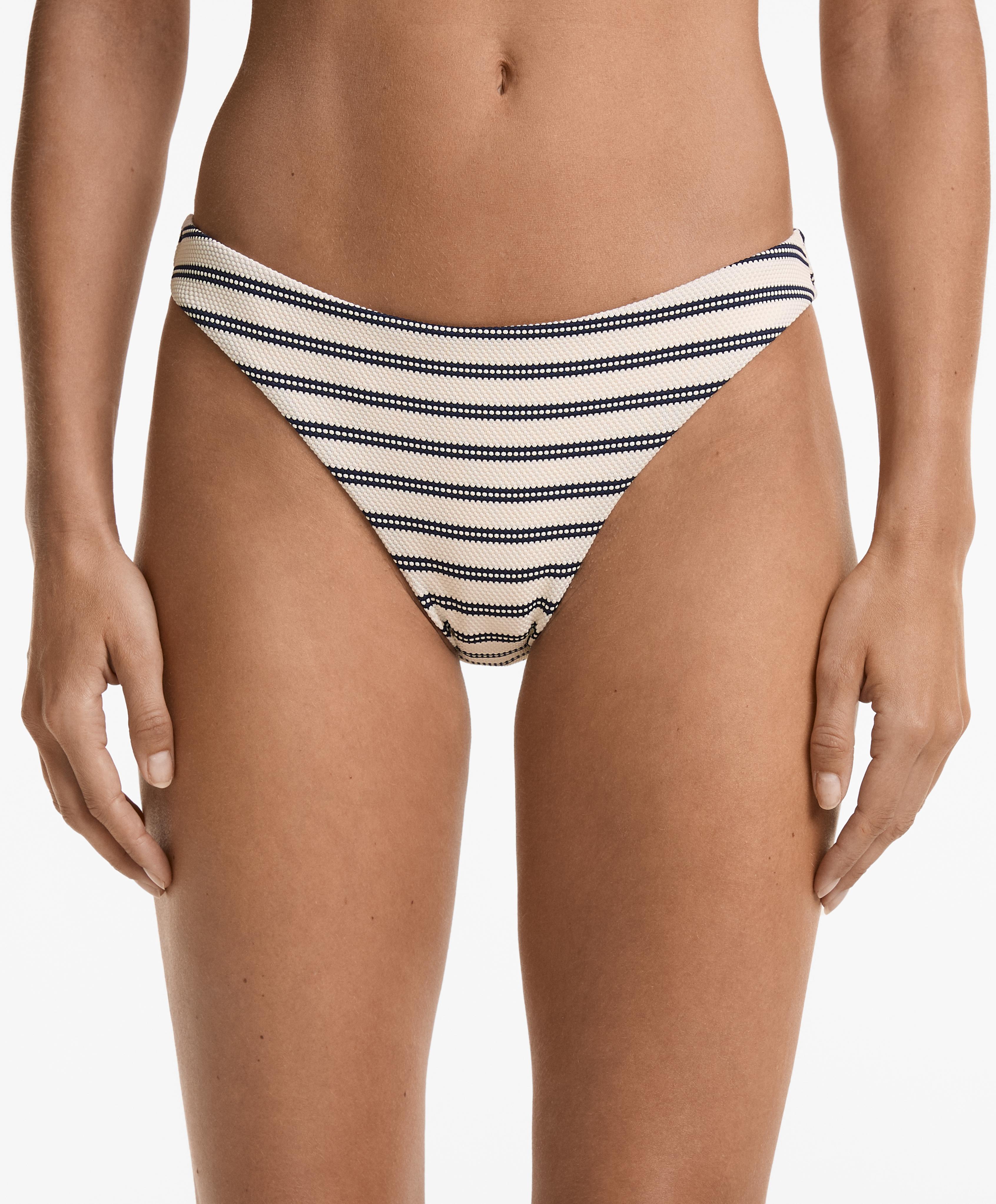 Bas de bikini classique rayé Bas de bikini classique rayé