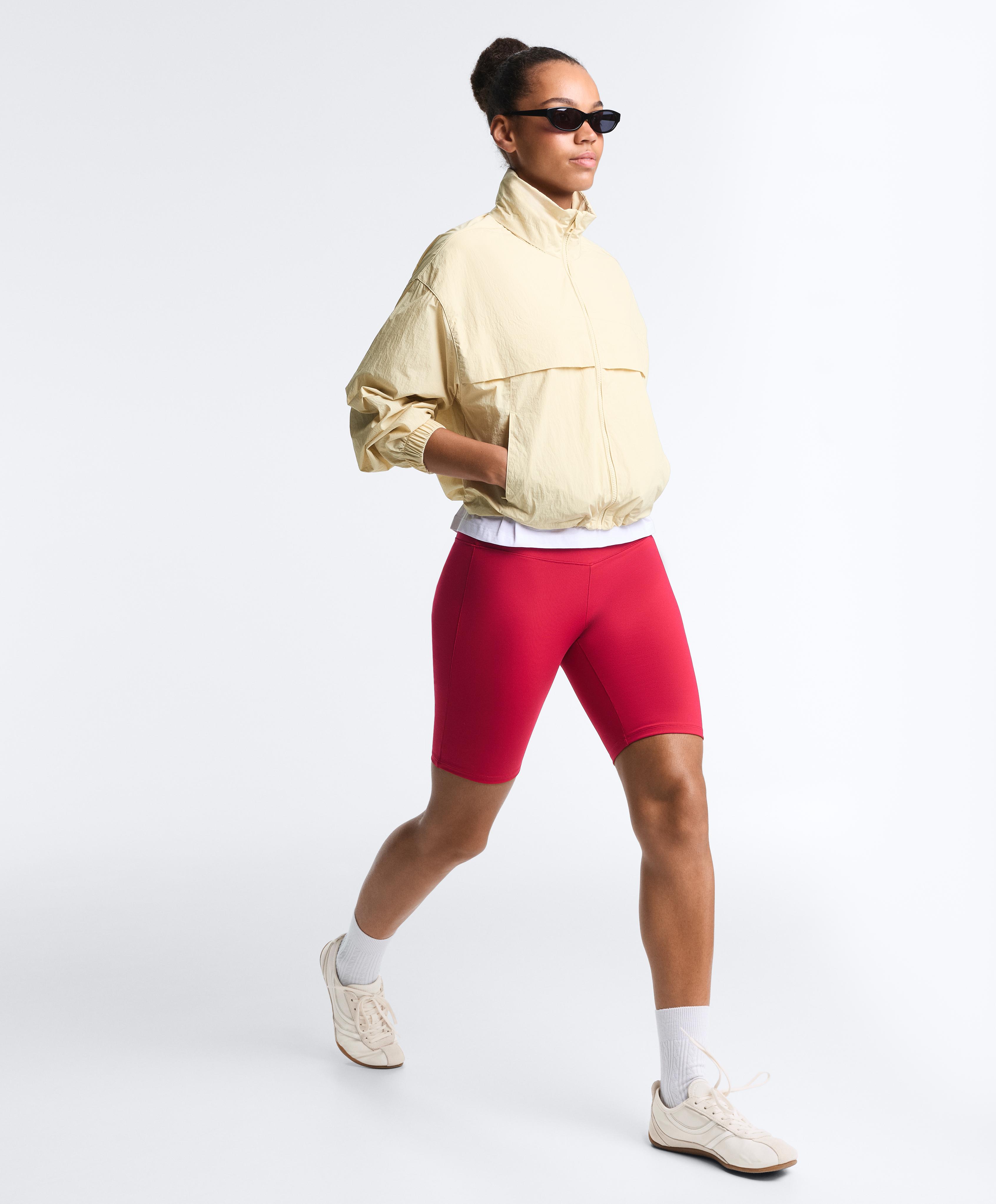 Evermove high-rise 20cm cycle leggings — RED