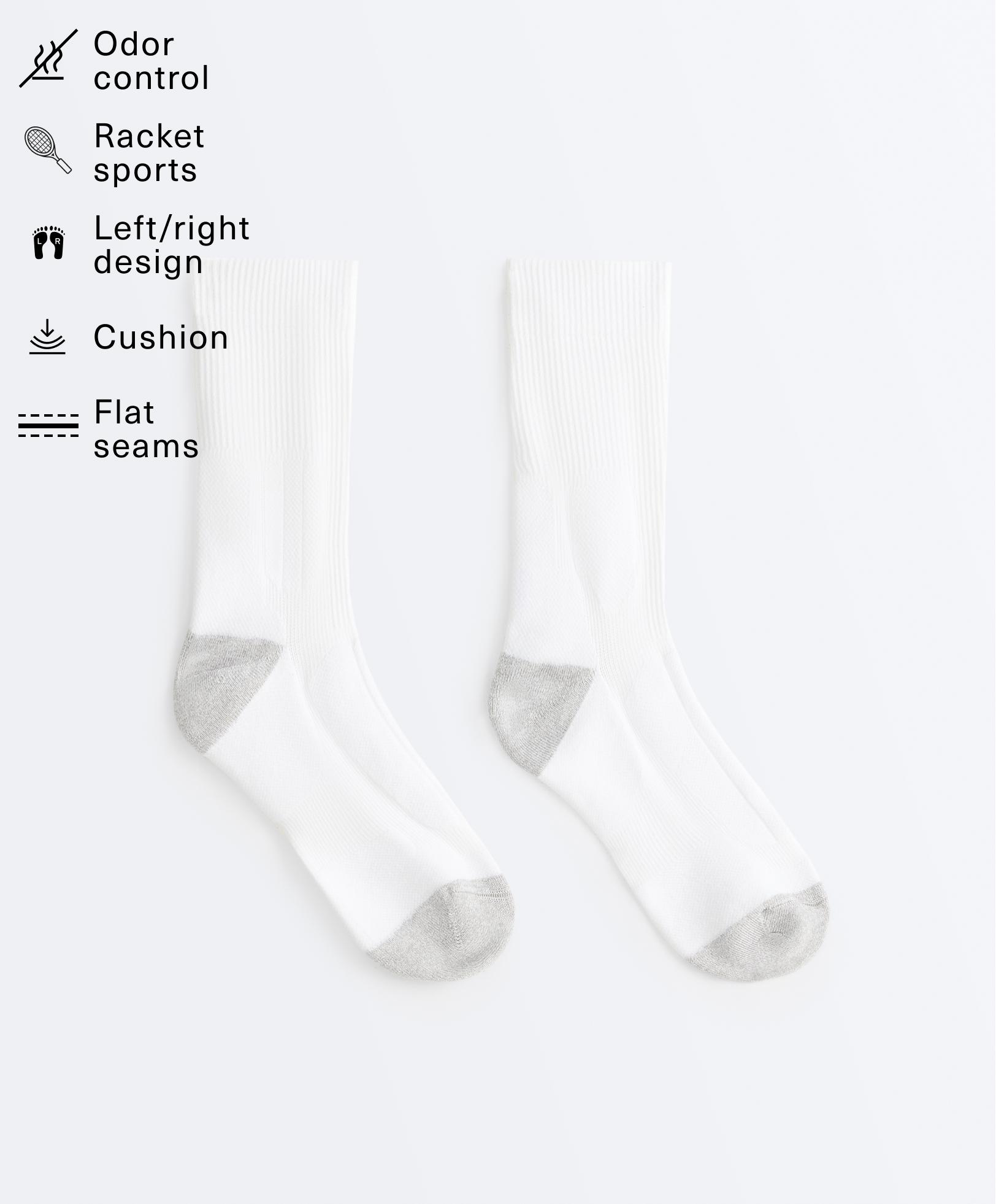 Classic polyamide blend sports socks — SAND MELANGE