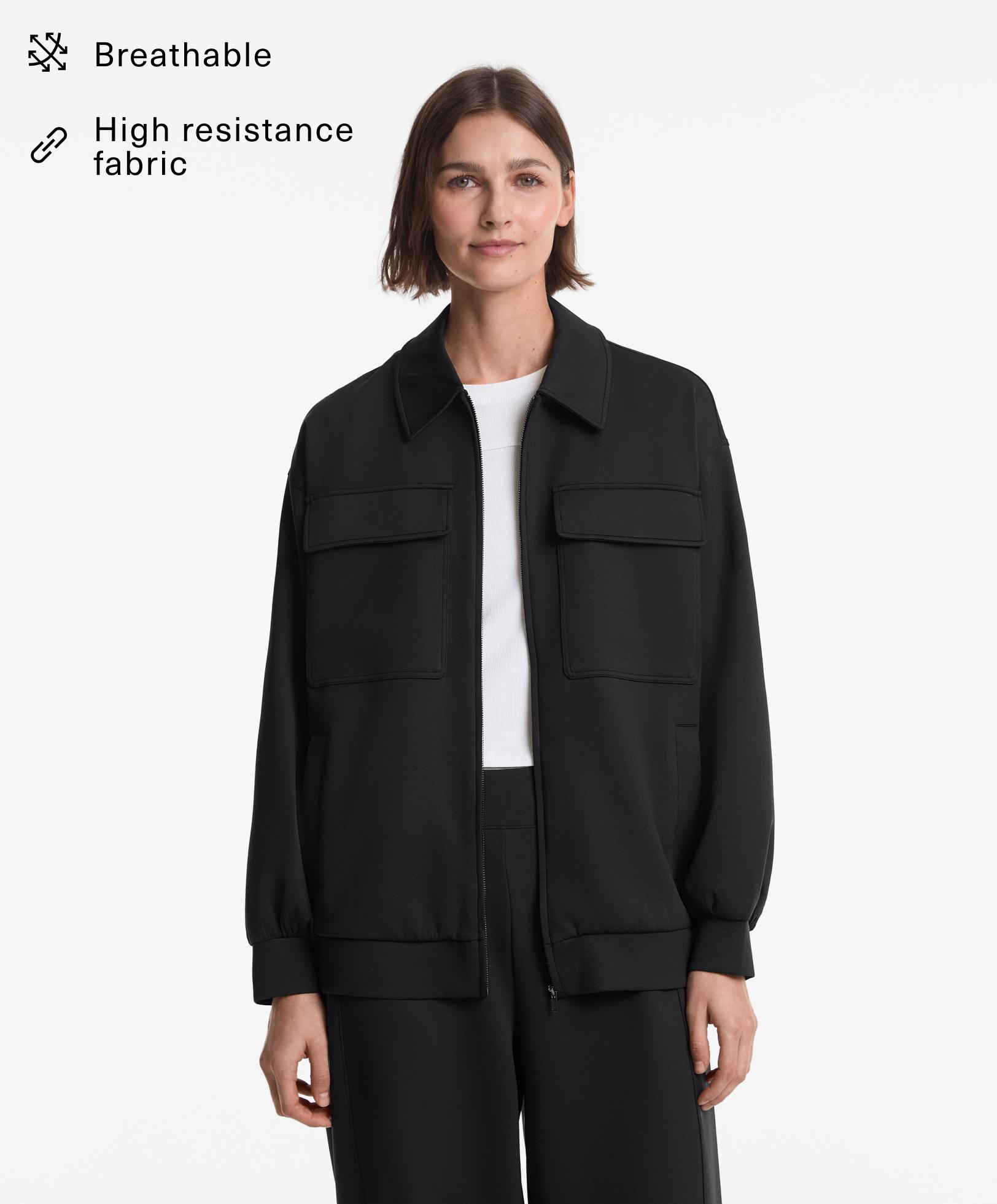 Neoprene-effect jacket