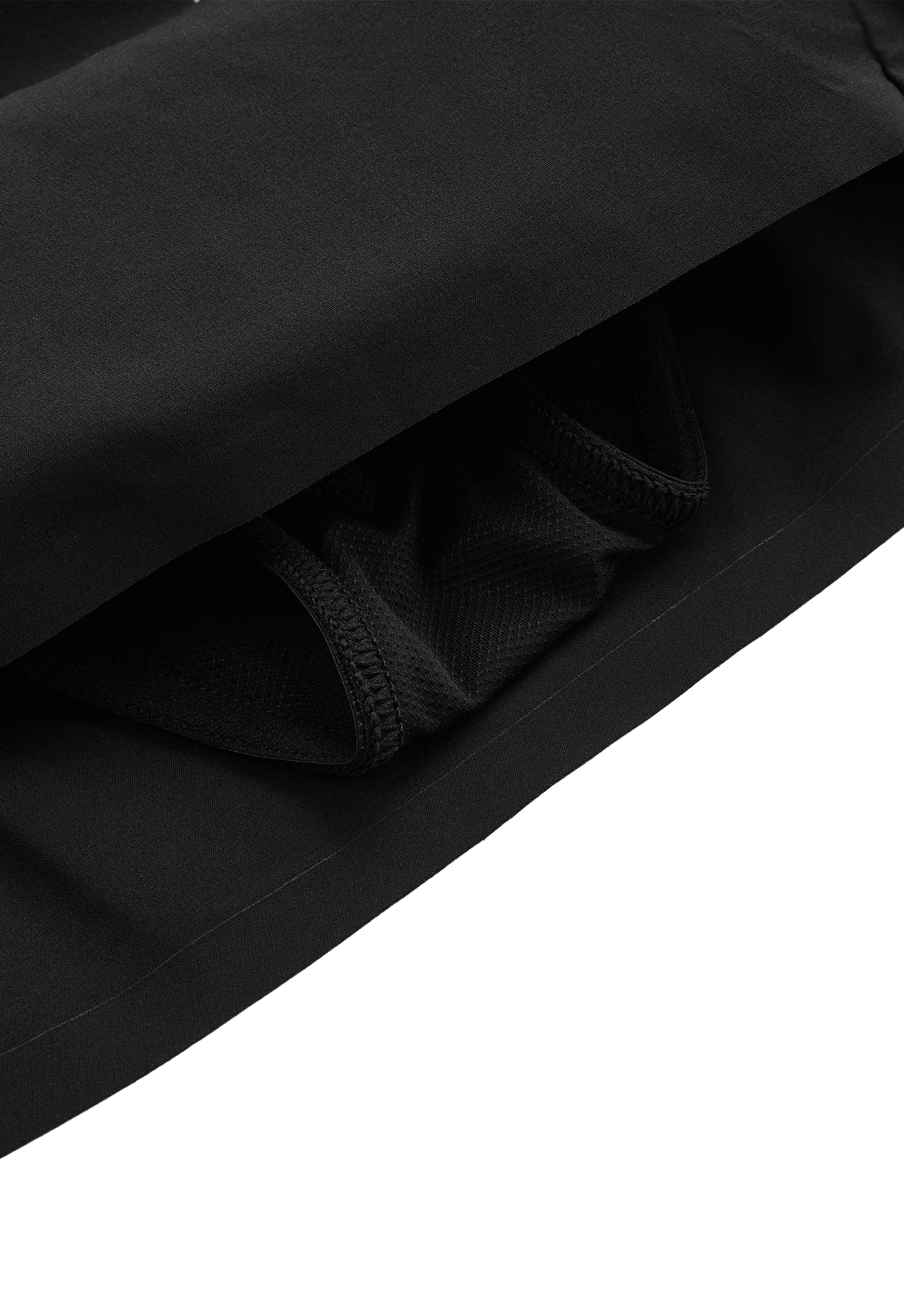 6cm low-rise technical shorts — BLACK