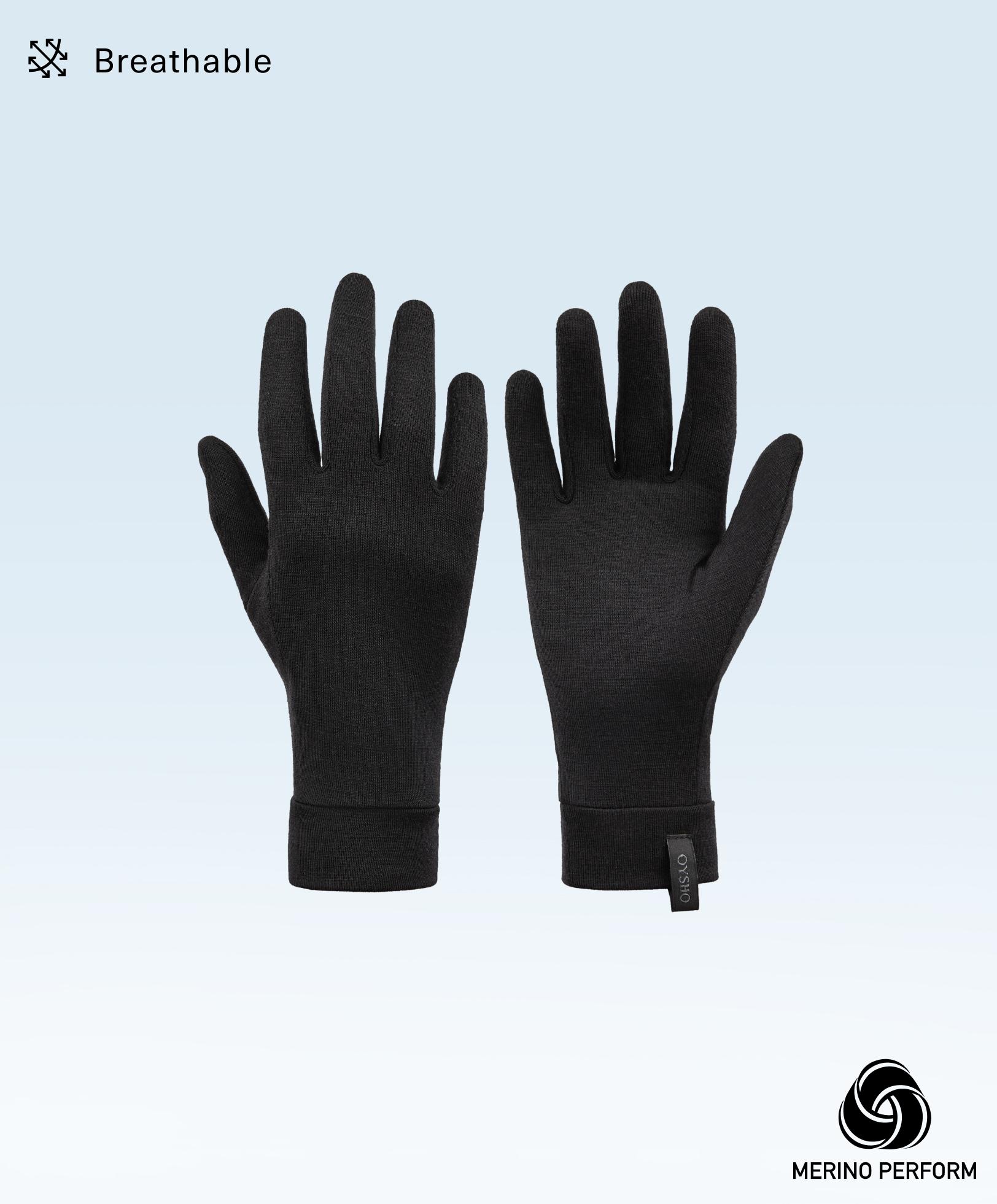 Merino wool blend gloves