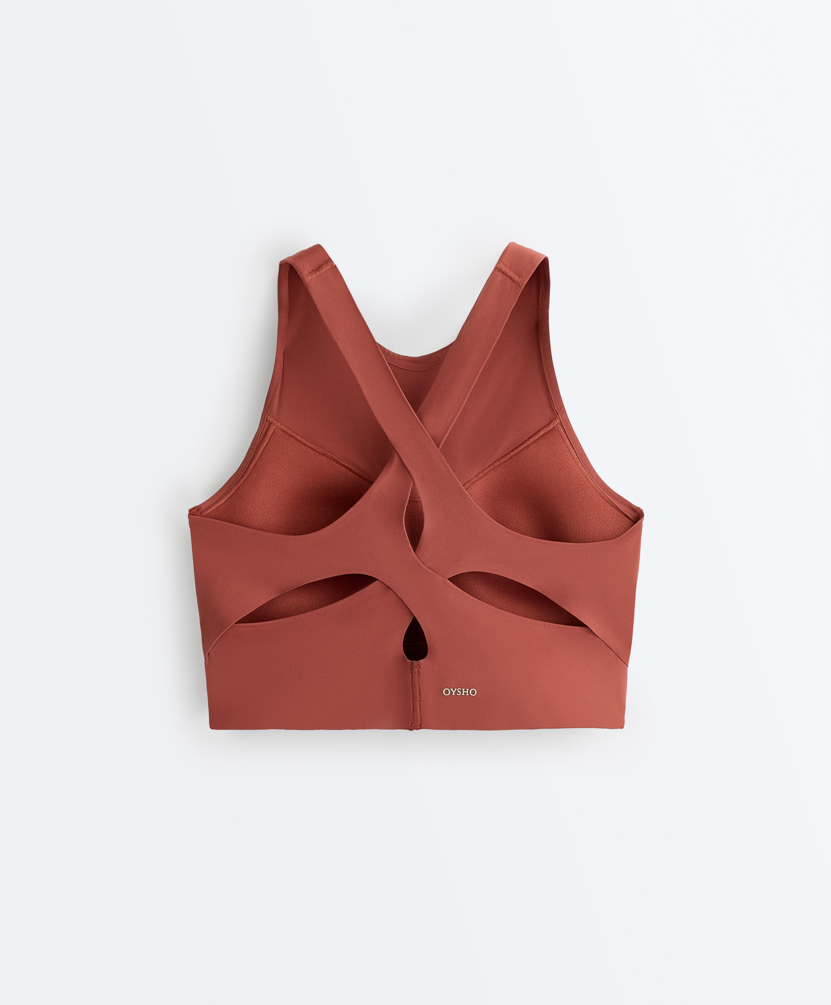 Light Touch crossover back tank top — WASHED TERRACOTTA