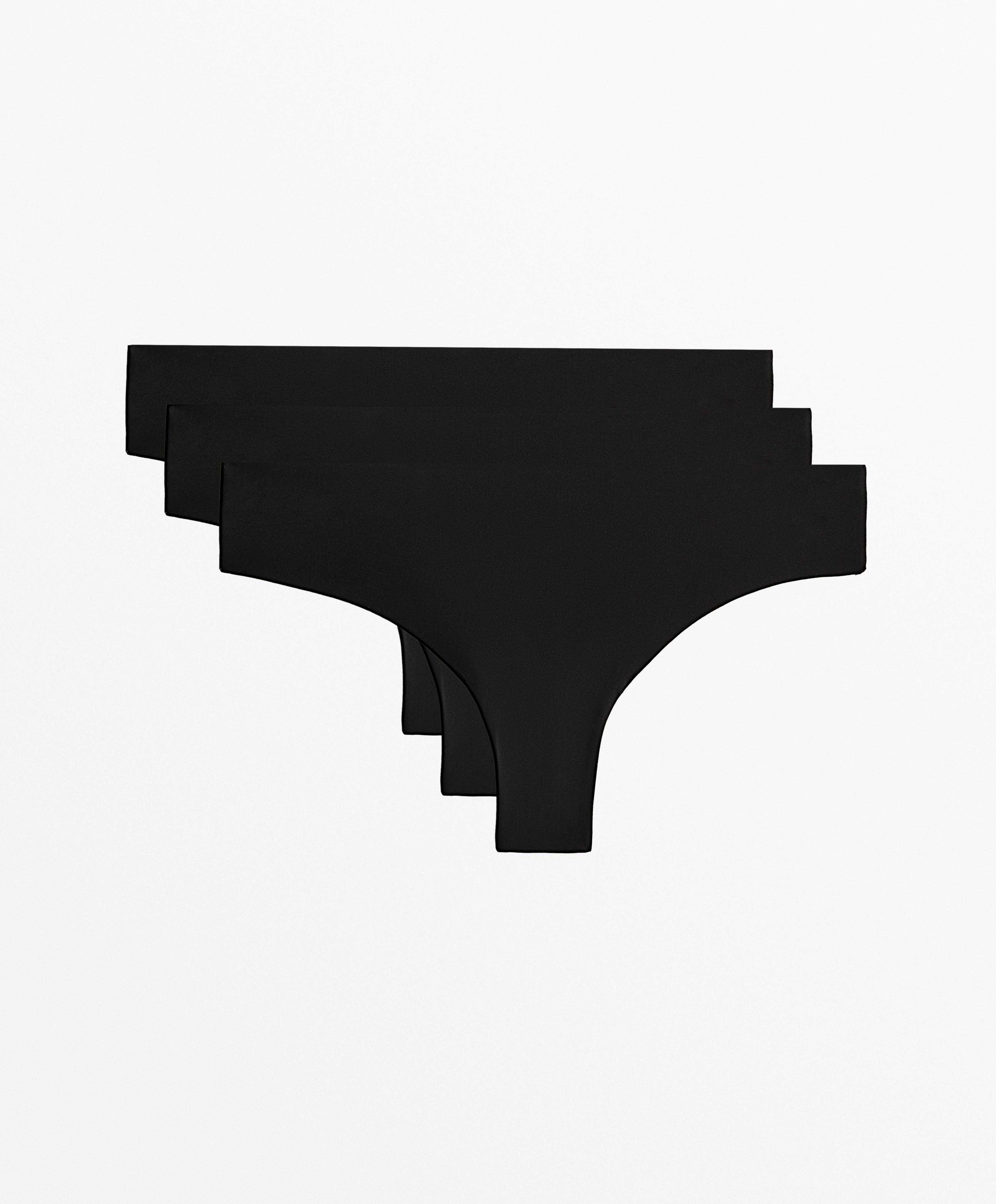 3 par cheeky halfstringtrusser i blanding med polyamid, der er usynlige under tøjet 3 par cheeky halfstringtrusser i blanding med polyamid, der er usynlige under tøjet