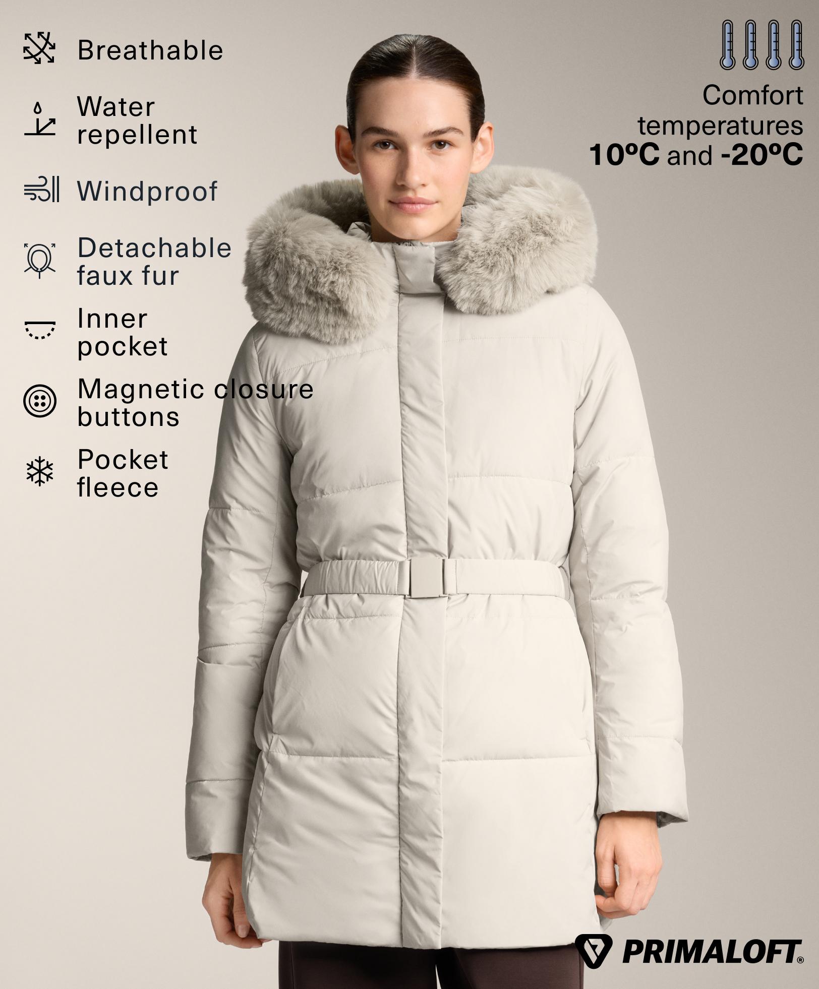 Veste midi matelassée Primaloft® déperlante