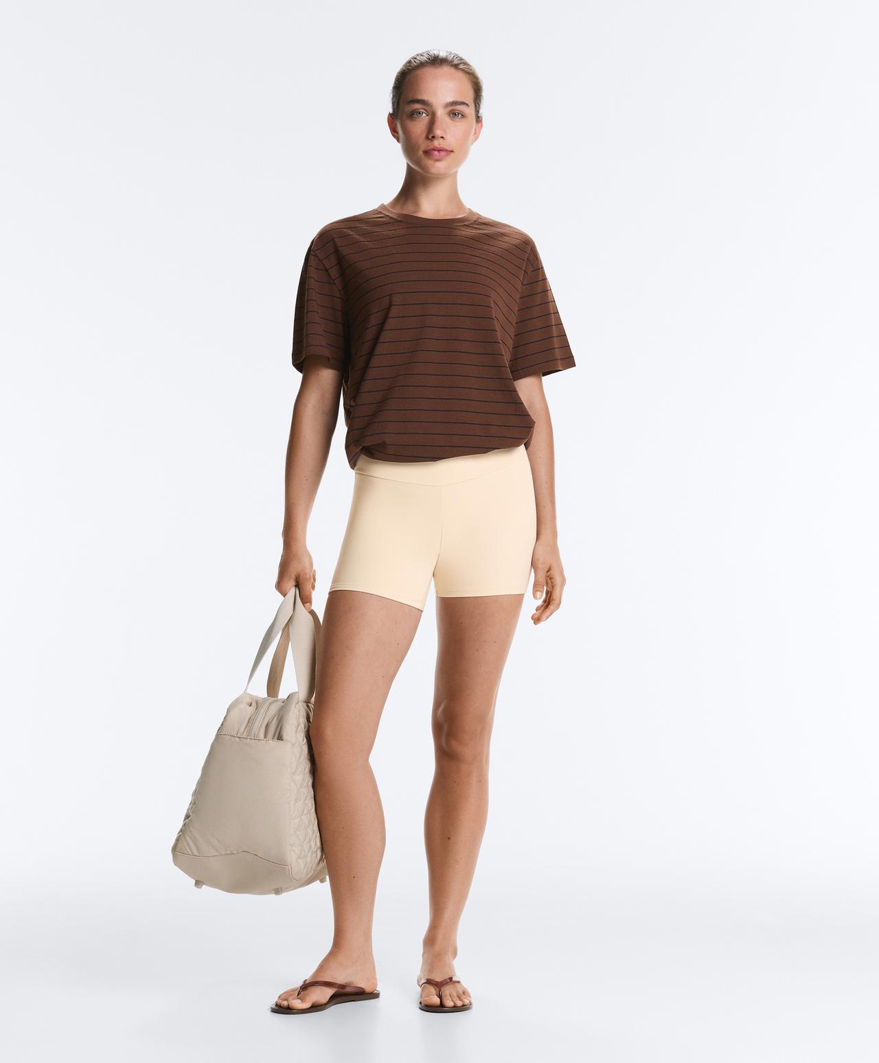 Hot pants high rise Comfortlux 10 cm — SAND