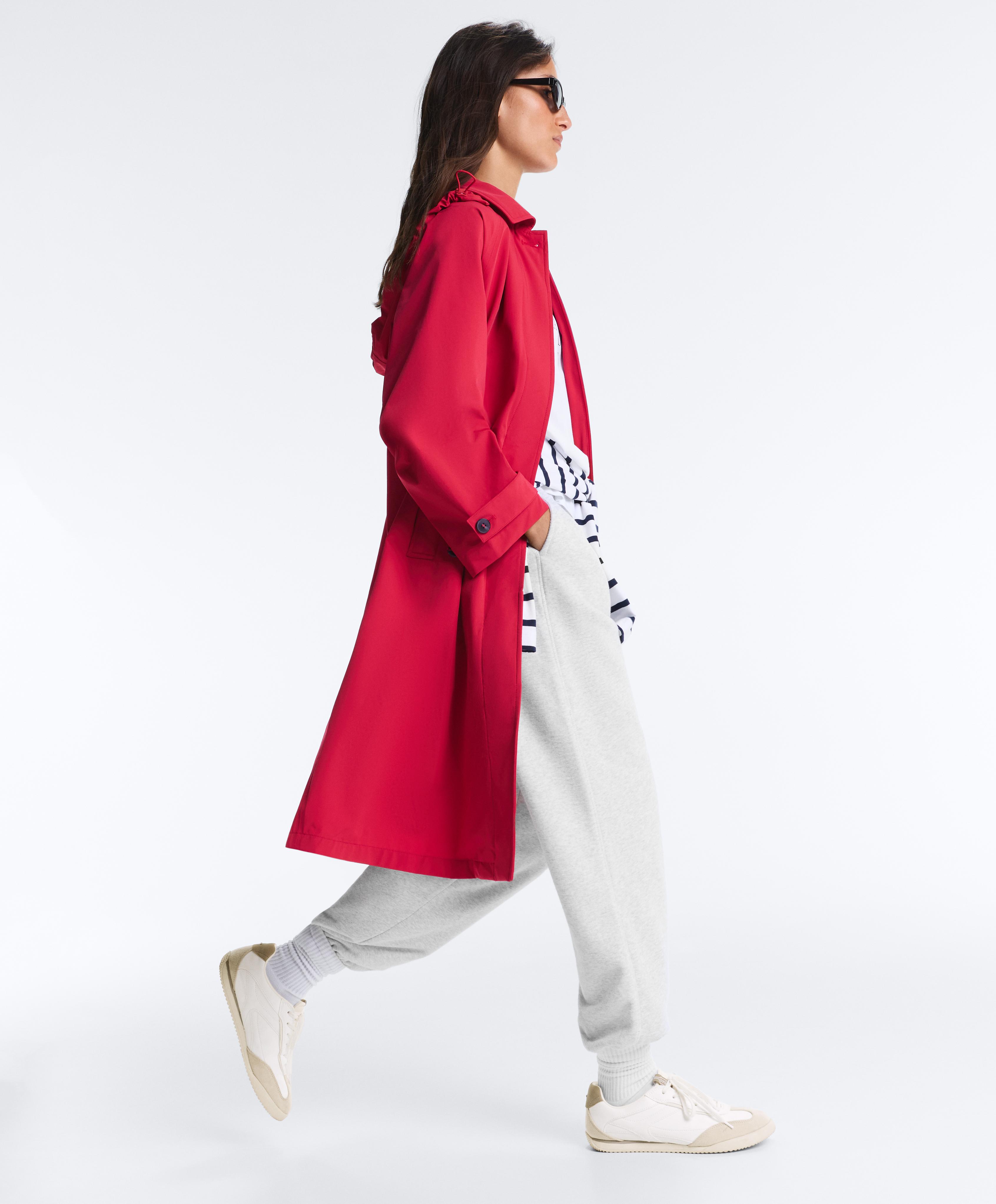 Midi extra lightweight 10k waterproof jacket — RED