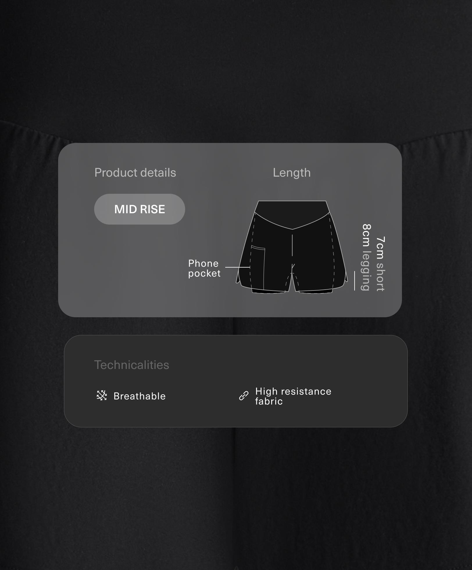 Compressive 10cm shorts with pocket Compressive 10cm shorts with pocket