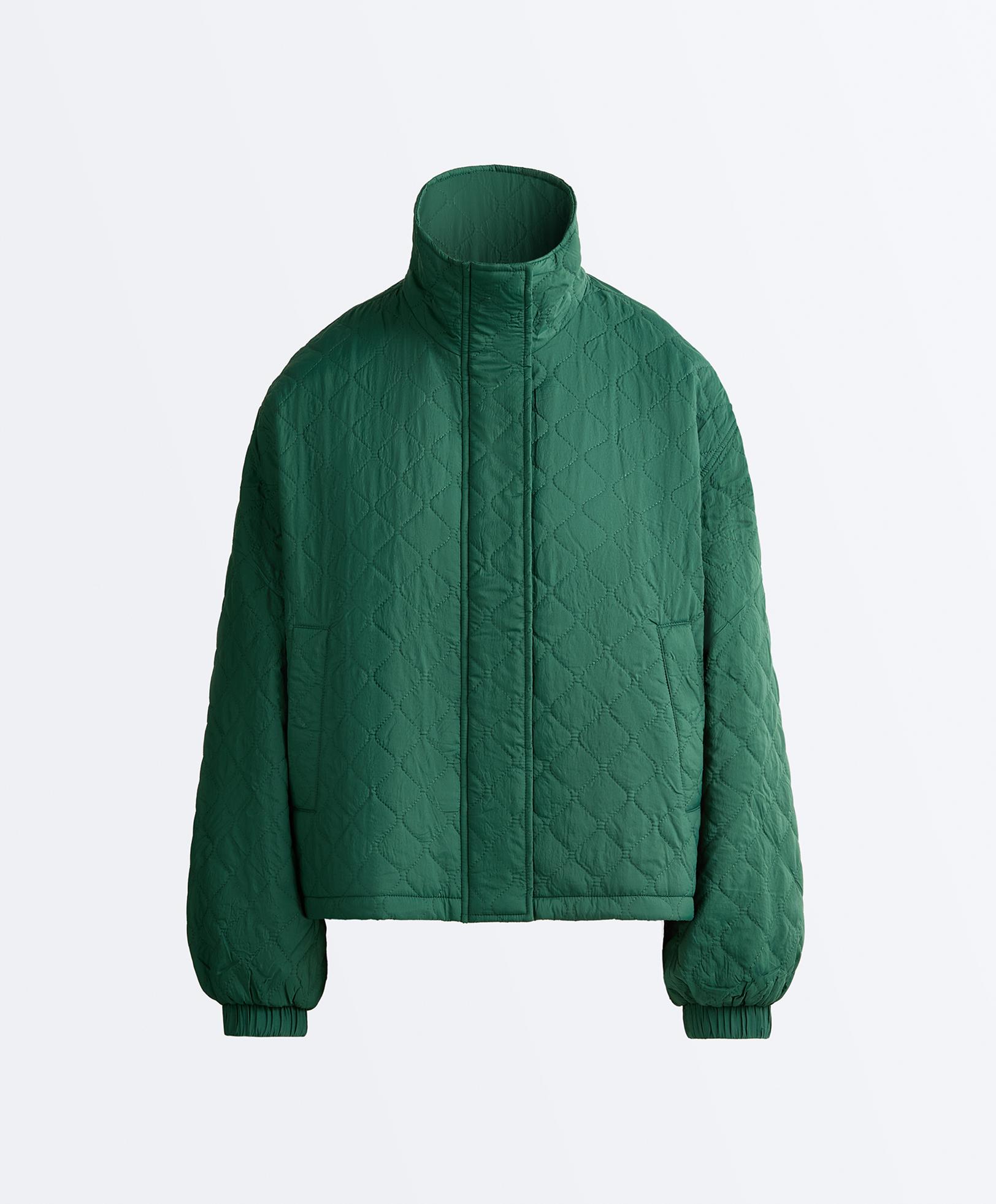 Short FELLEX® AEROGEL padded jacket — DARK EMERALD