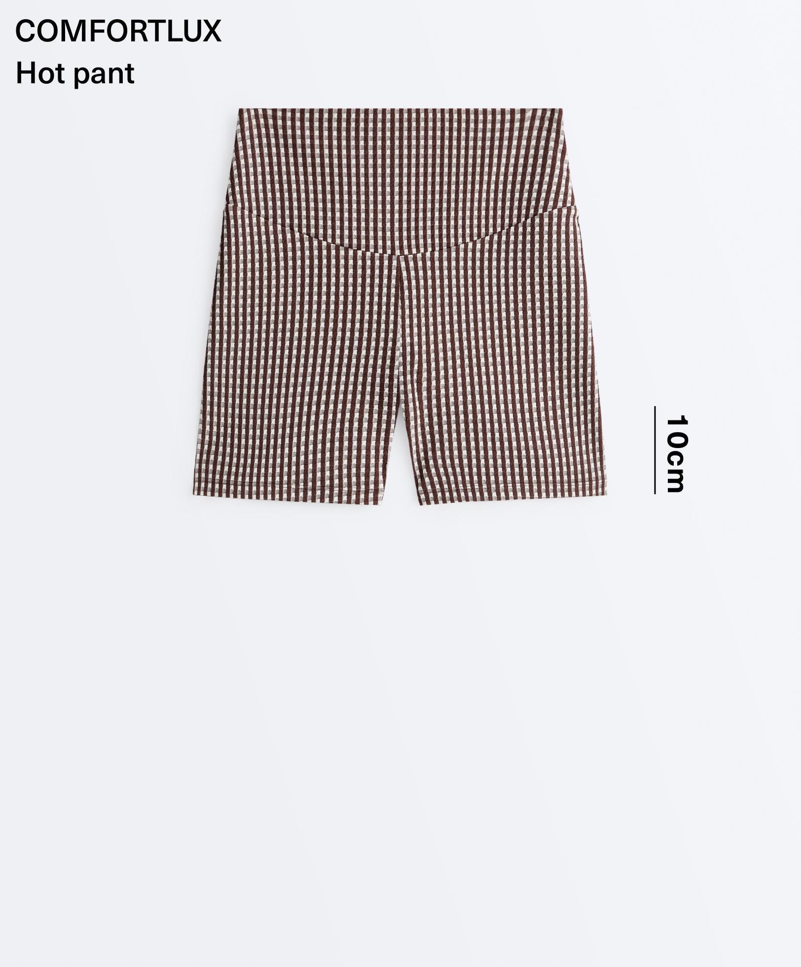 Comfortlux high-rise 10cm gingham hot pants Comfortlux high-rise 10cm gingham hot pants