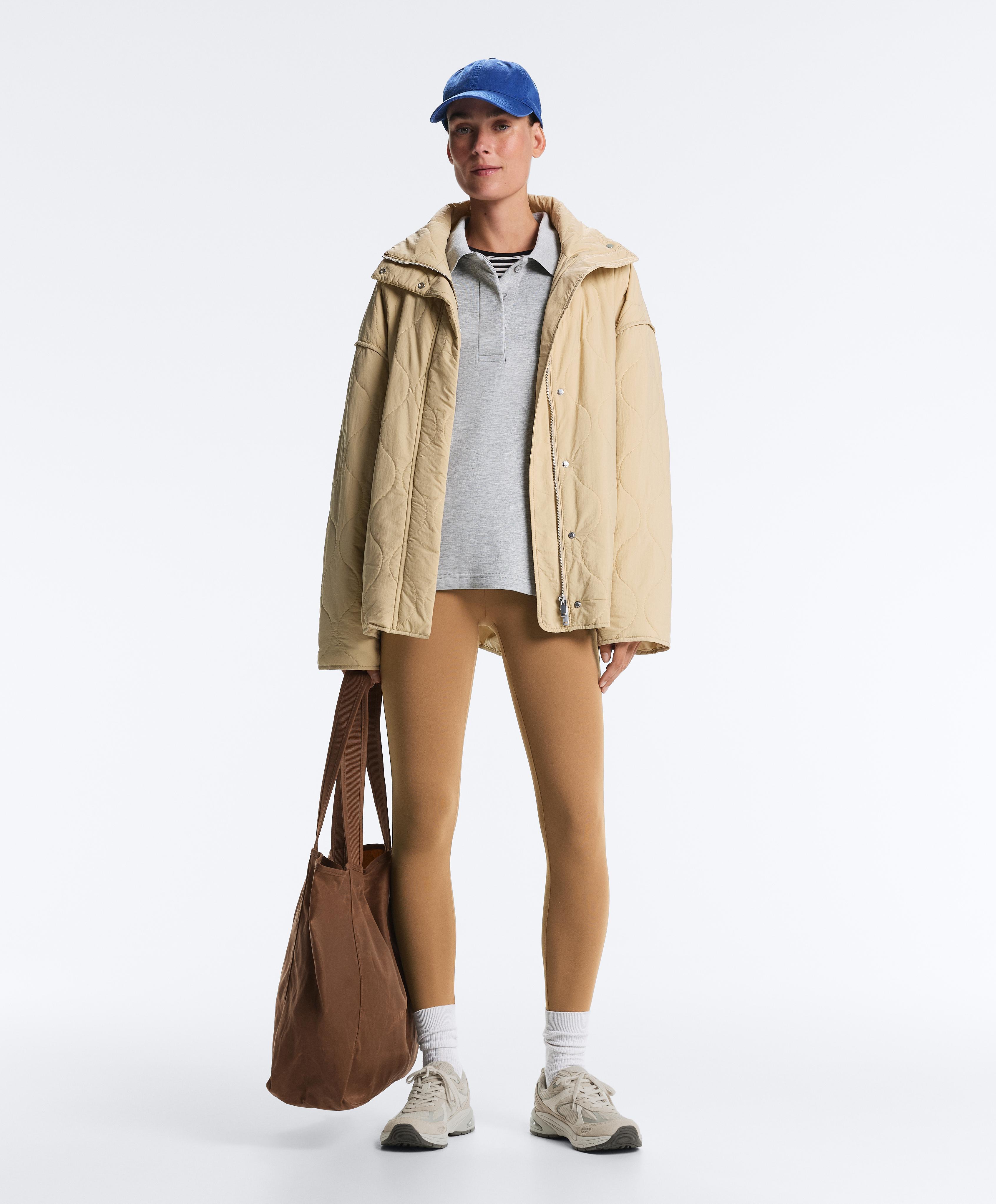 Evermove high-rise ankle-length leggings — PRALINE