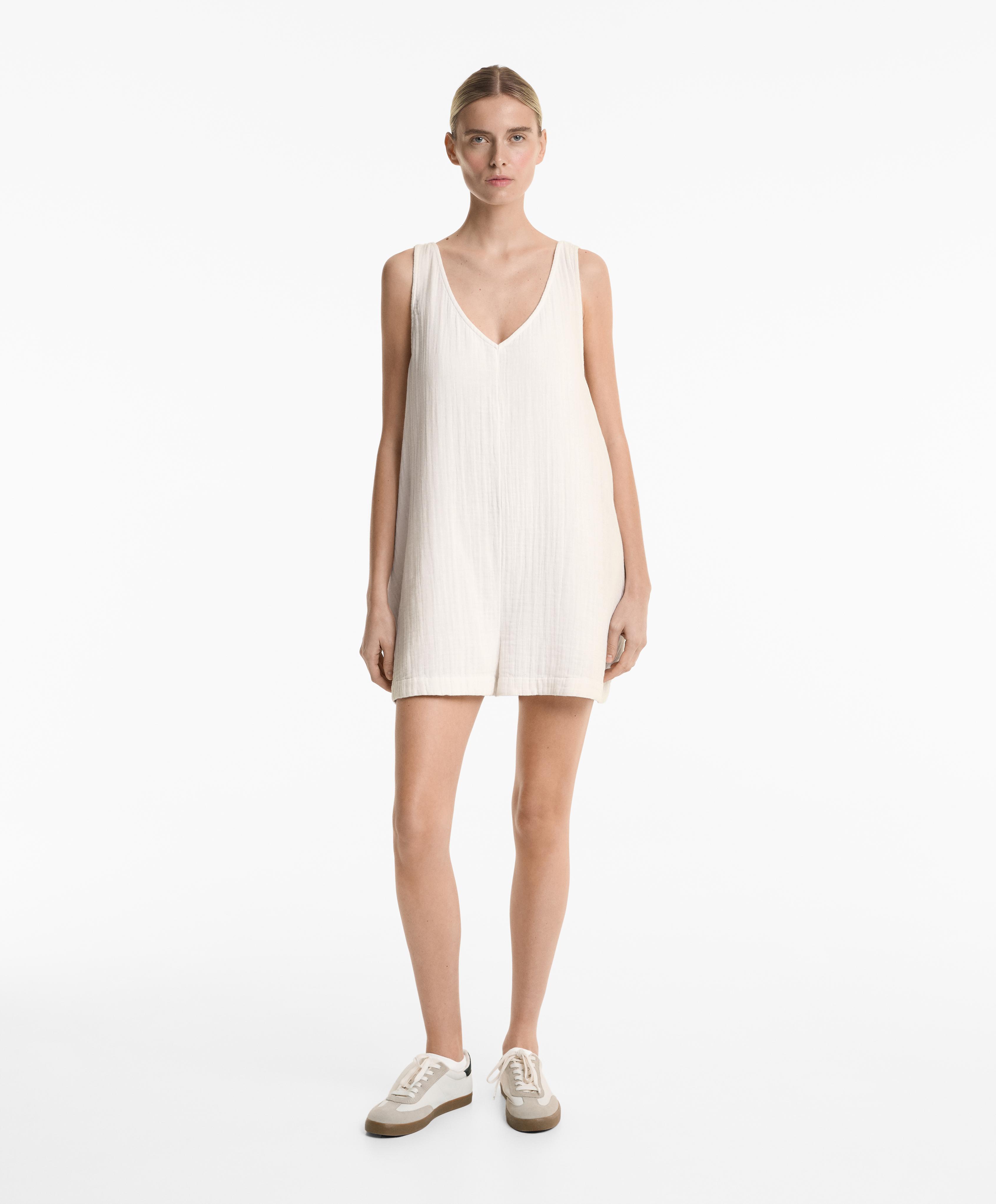 Короткий комбинезон из 100% хлопка - Распродажа Короткий комбинезон из 100% хлопка - Распродажа