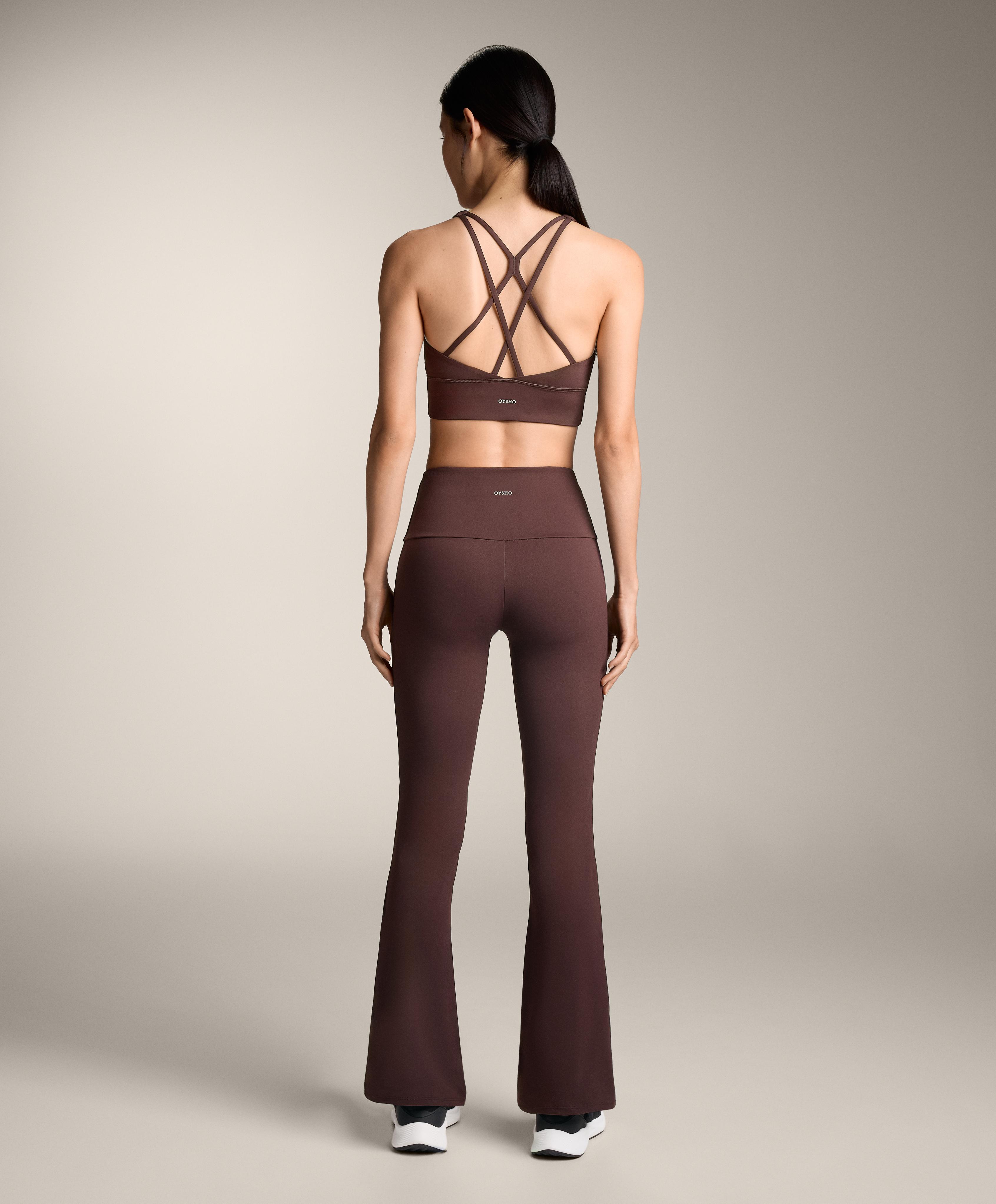 Chocolate Comfortlux high-rise flare total look with bra - Sale