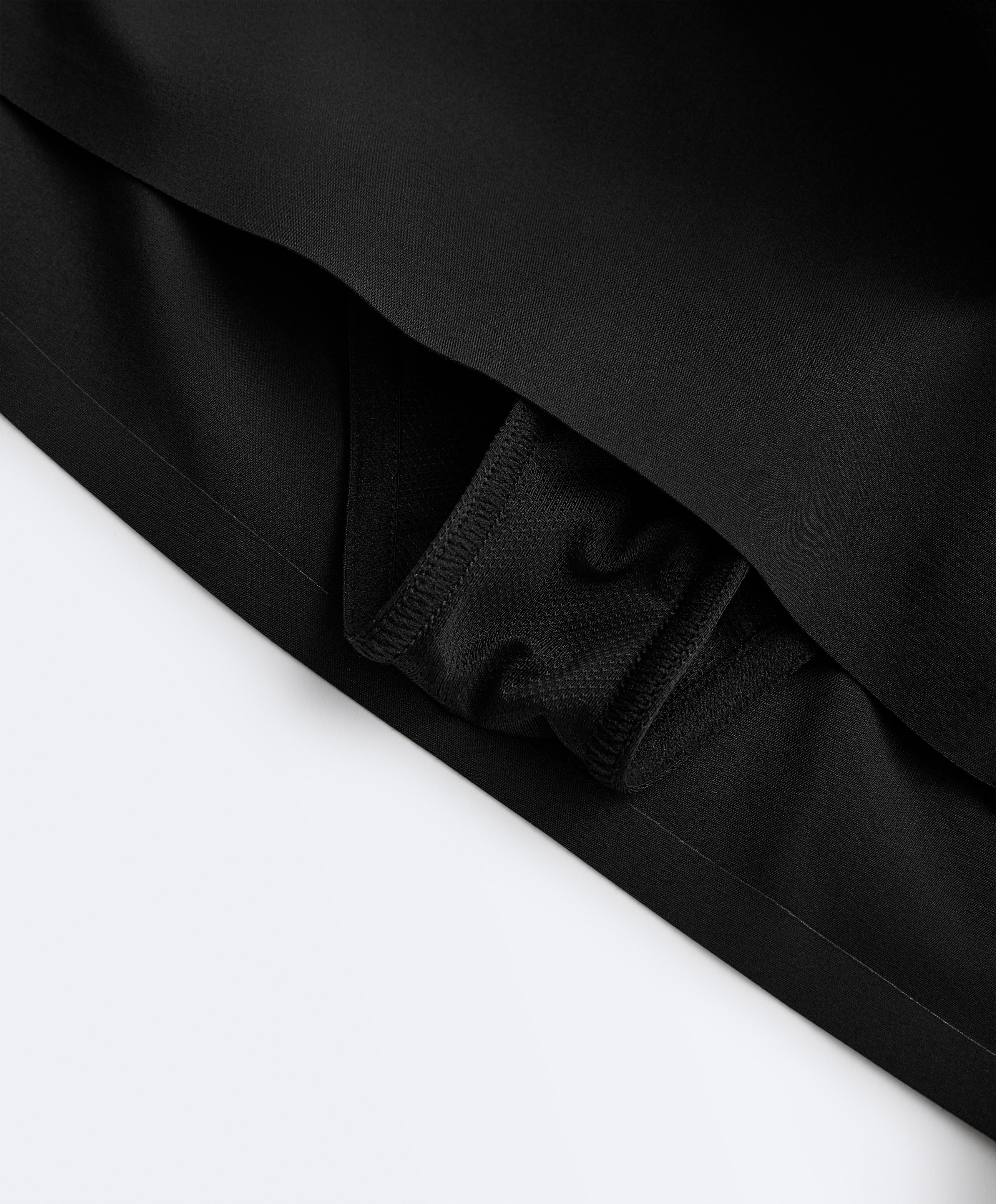6cm mid-rise technical shorts — BLACK