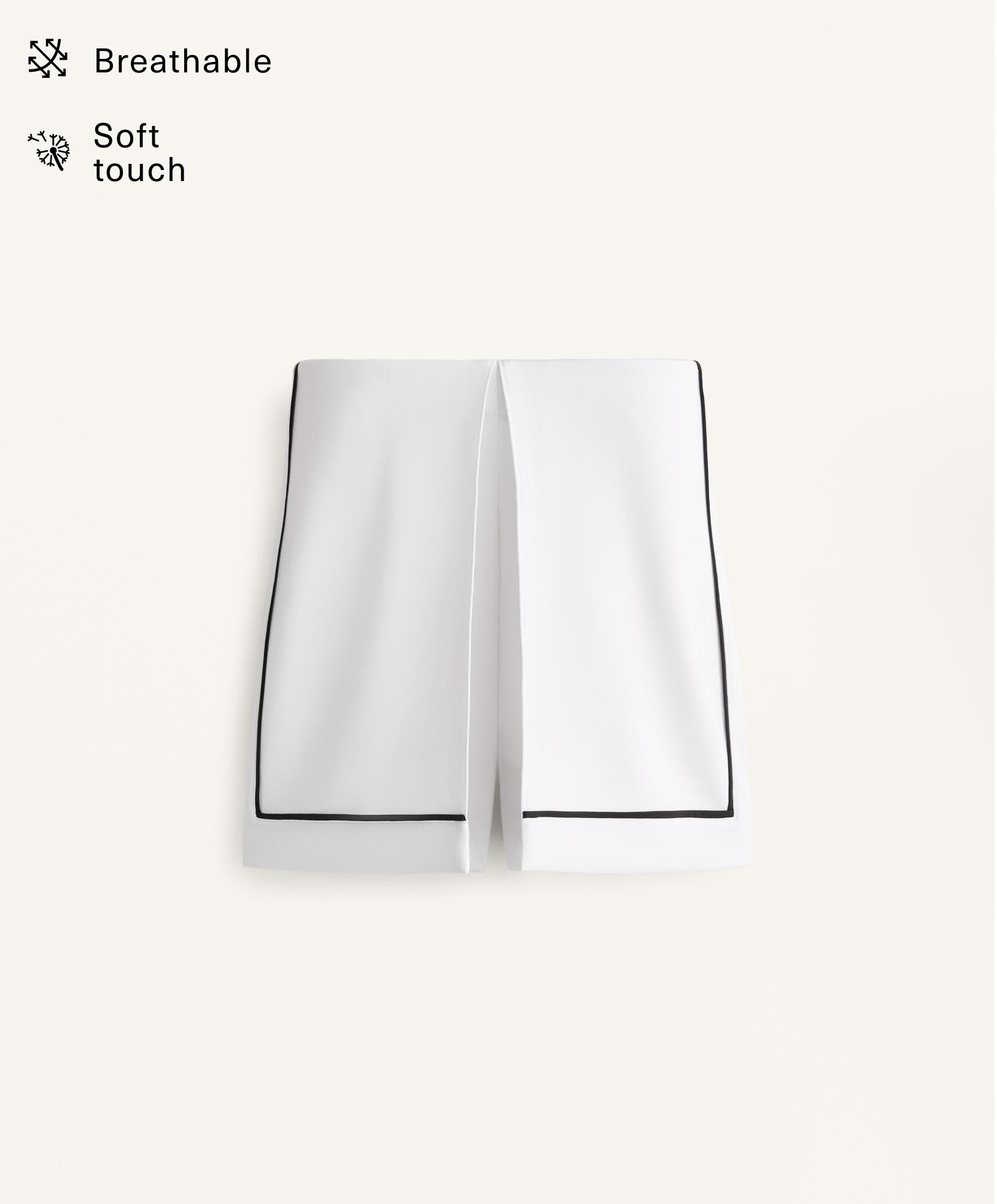 Piping-Culotte-Rock mit weichem Modal