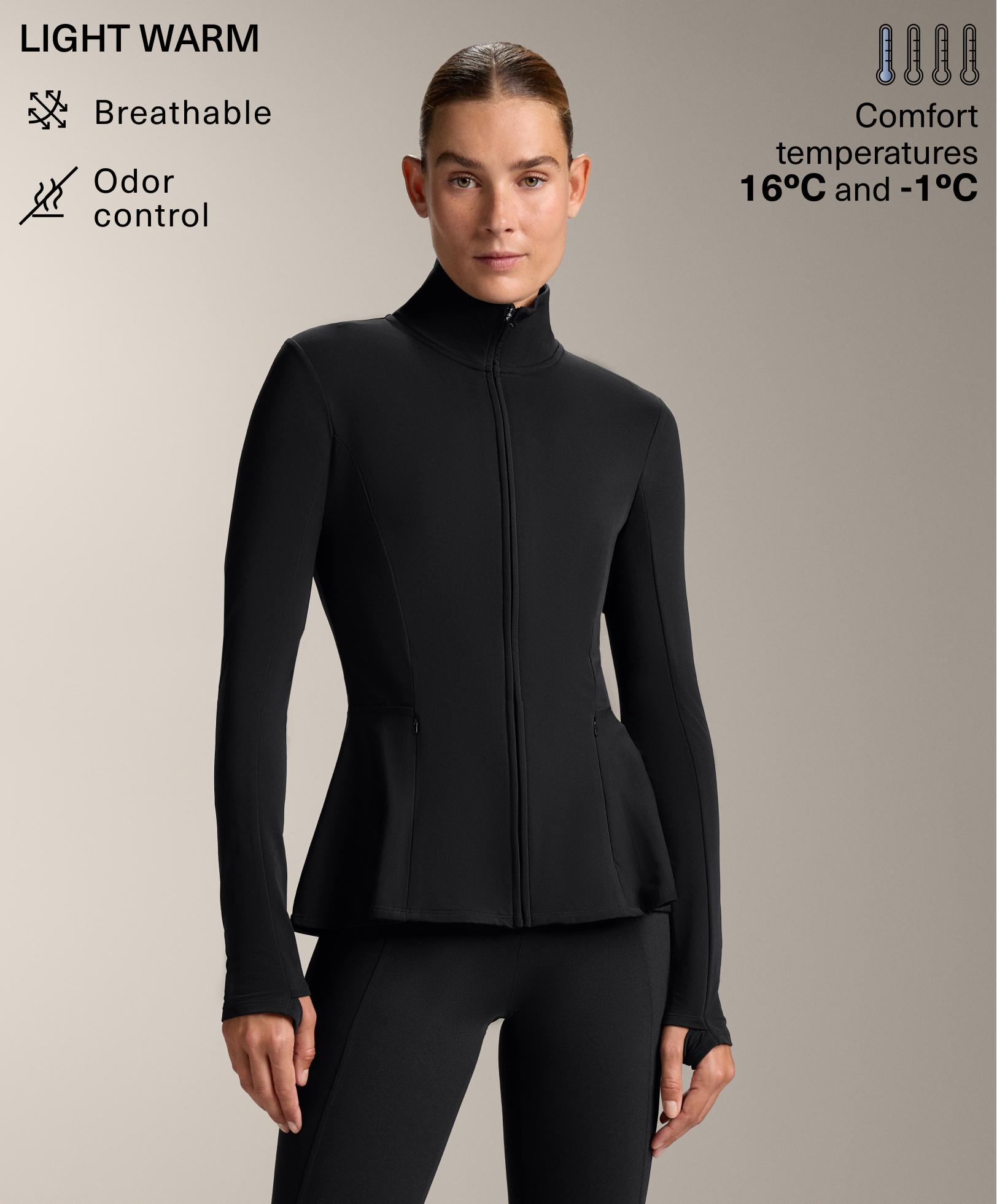 Light warm peplum technical jacket Light warm peplum technical jacket