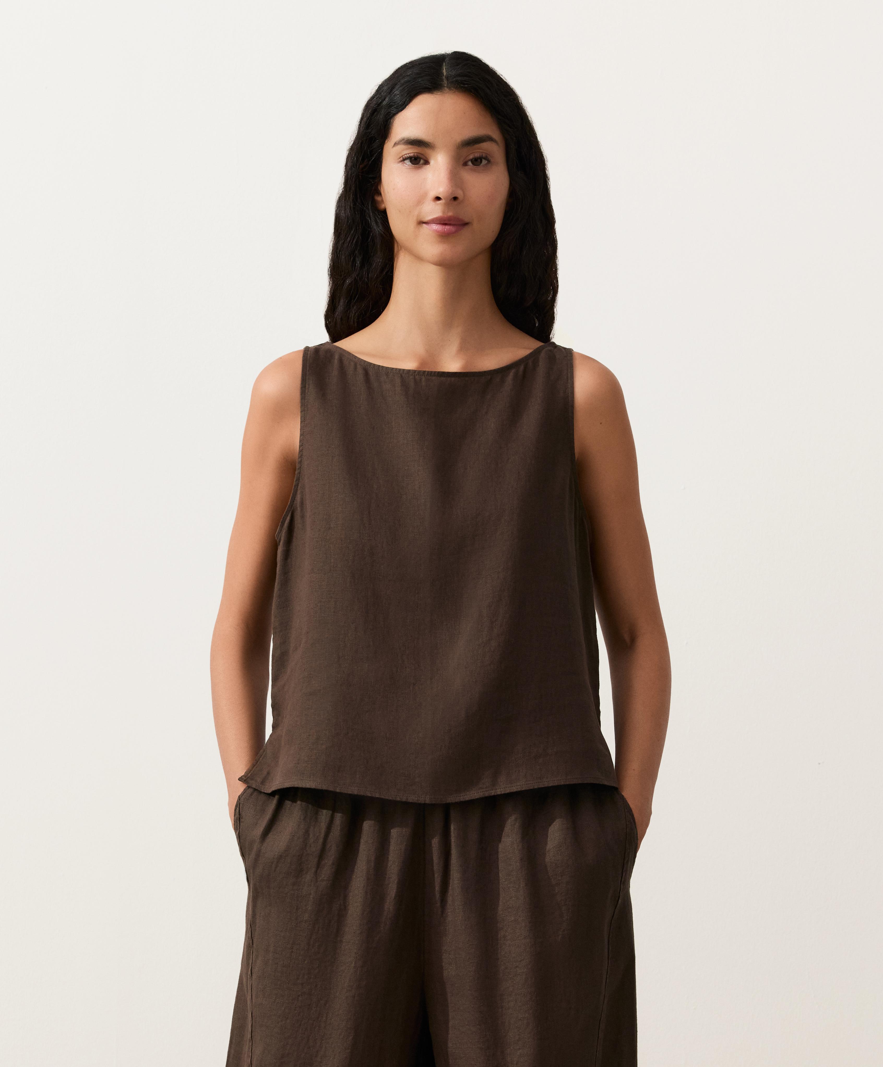 100% linen square Top 100% linen square Top