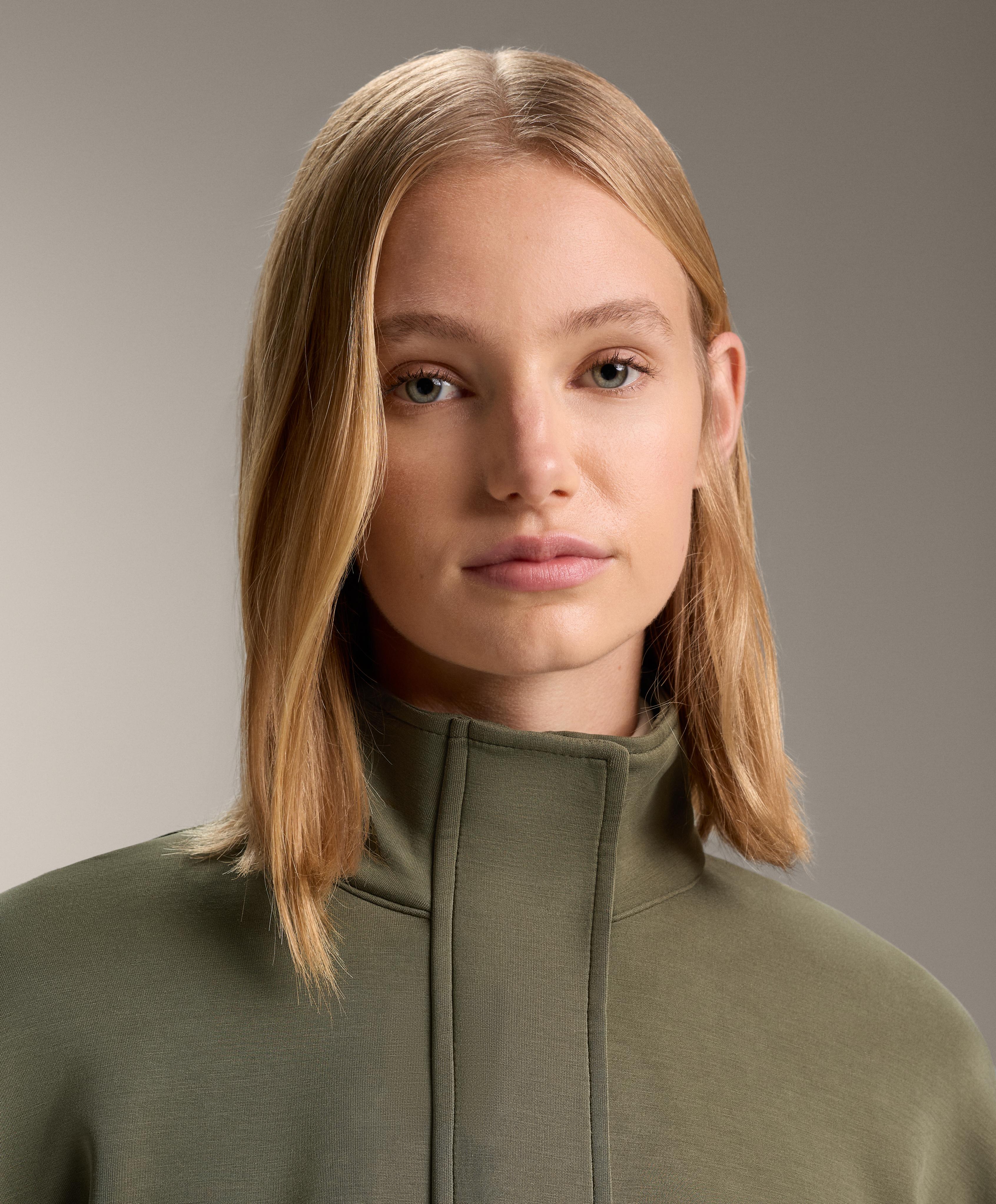 Brushed modal kemerli ceket - Görsel 5