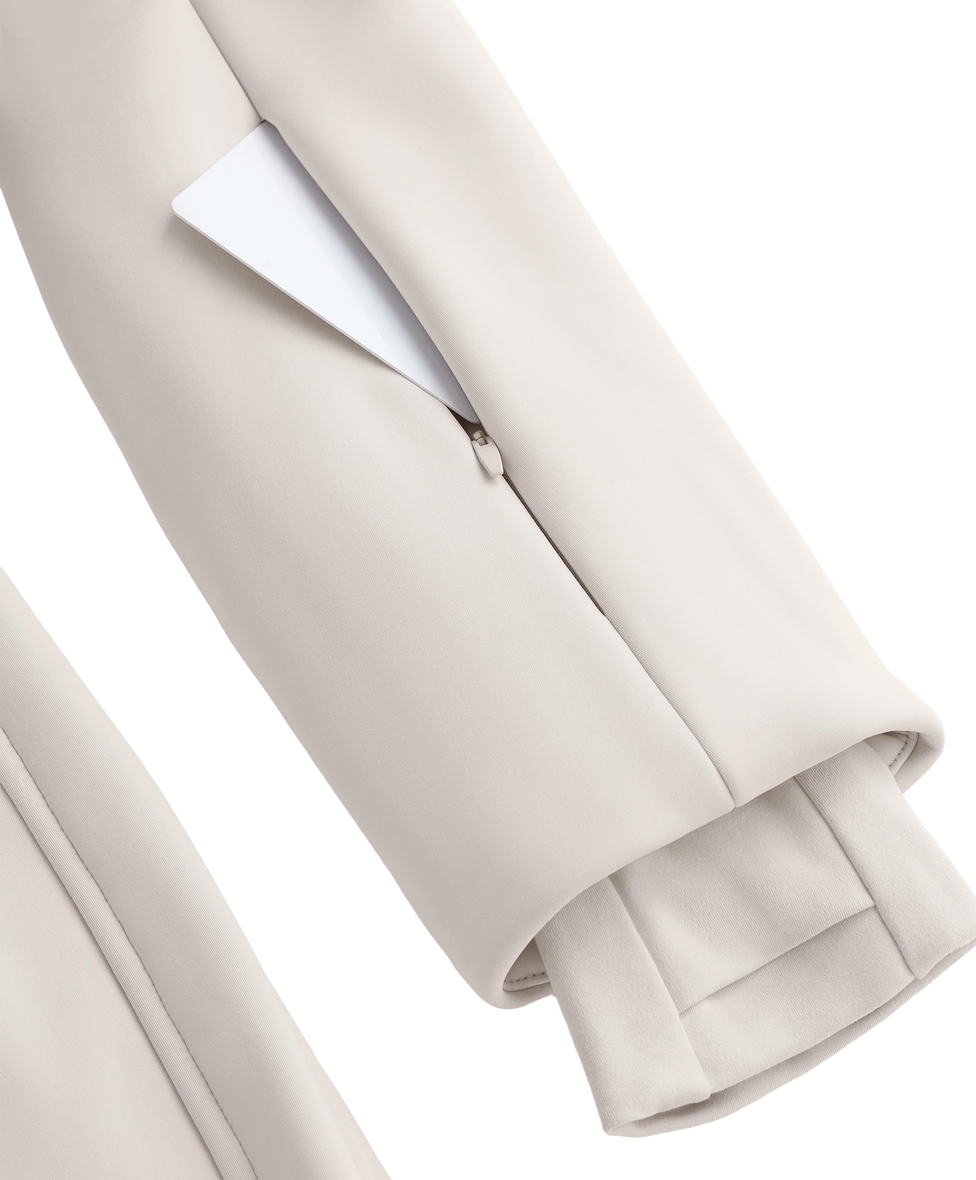 Water-resistant 2-in-1 removable flare stretch SKI jumpsuit — PALE MINK