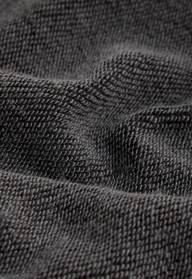 Adjustable cotton-blend fleece straight trousers — DARK ANTHRACITE 8