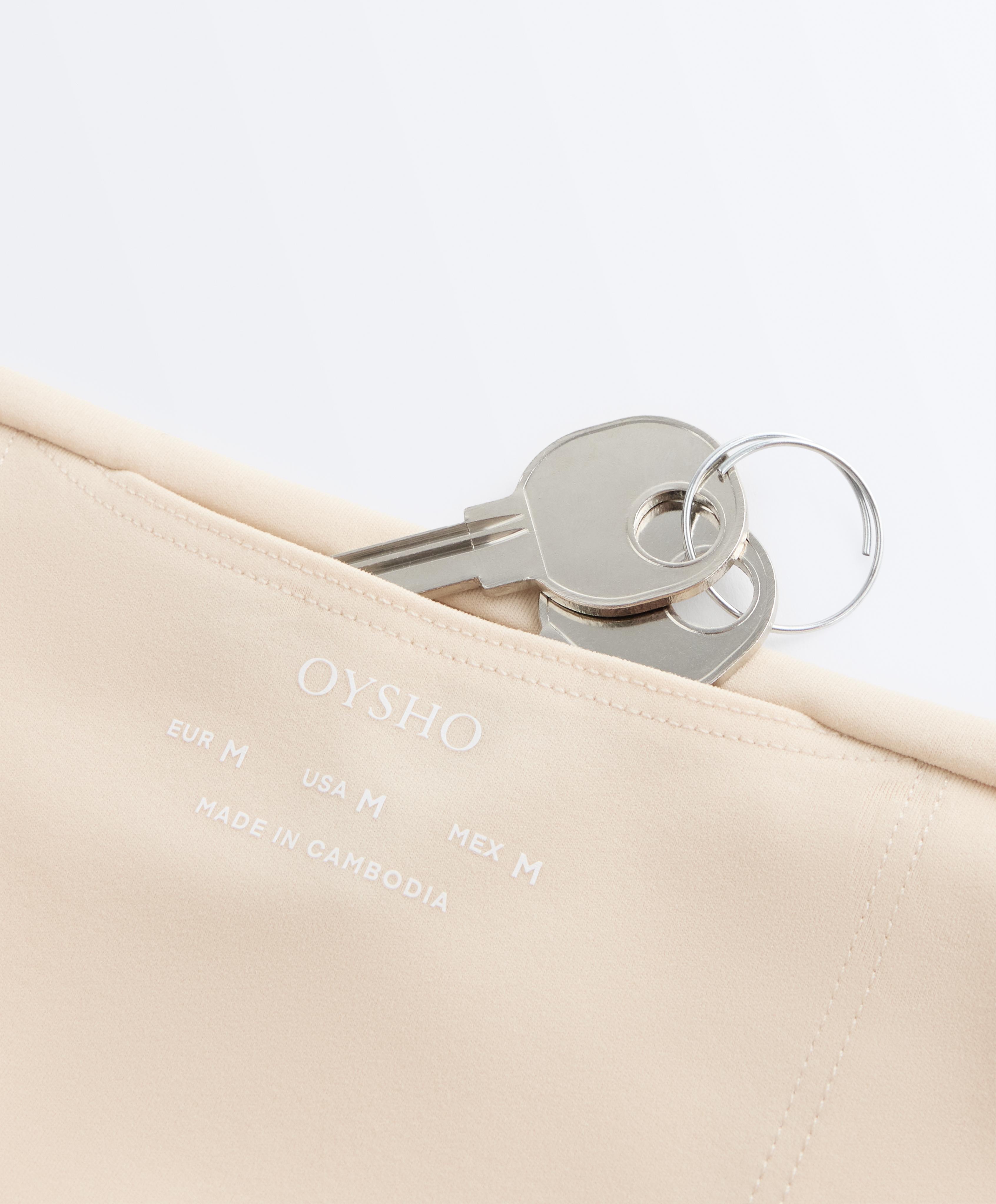 Comfortlux high-waisted 10cm hot pants — SAND