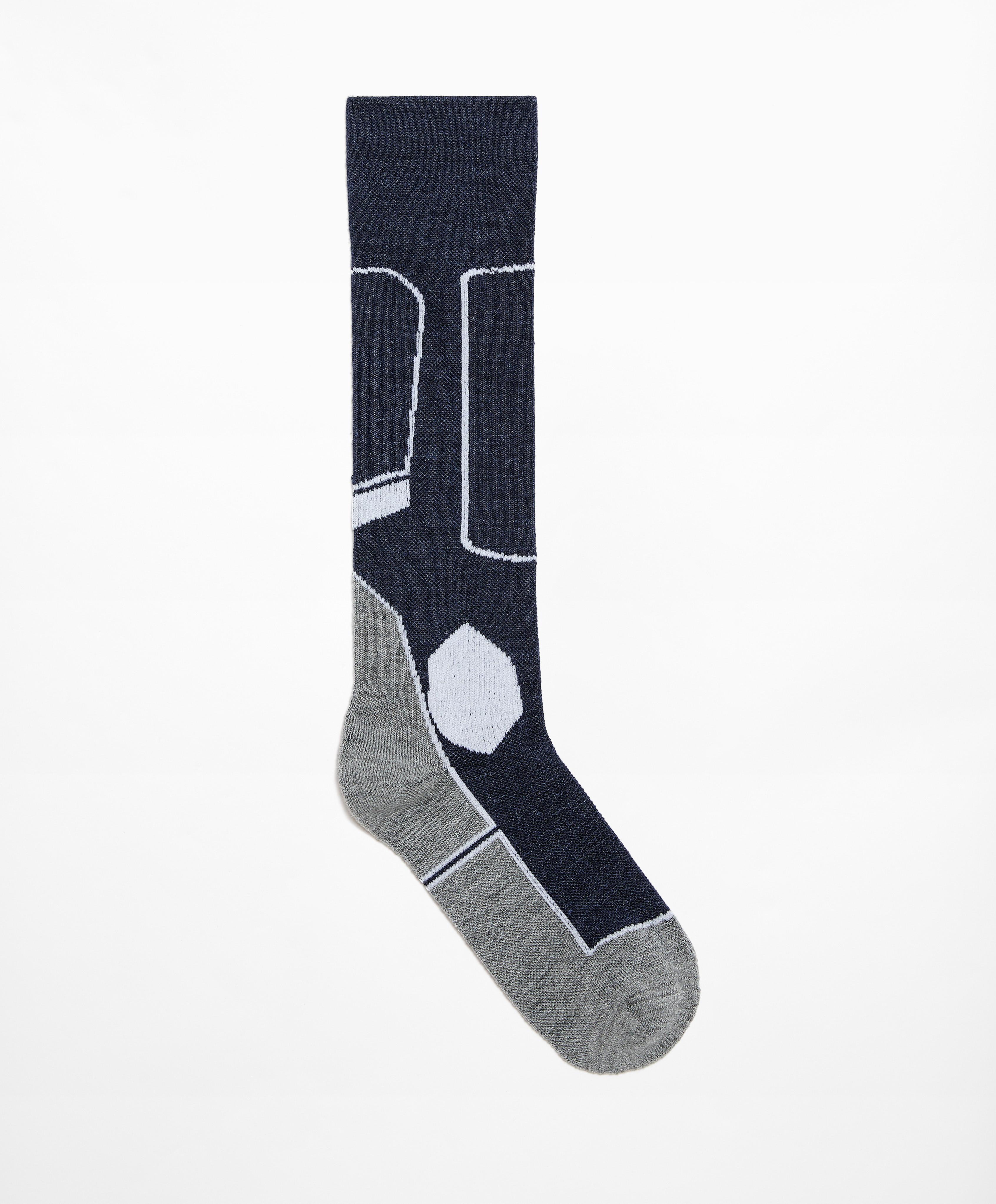 WOOLMARK® wool blend long ski socks