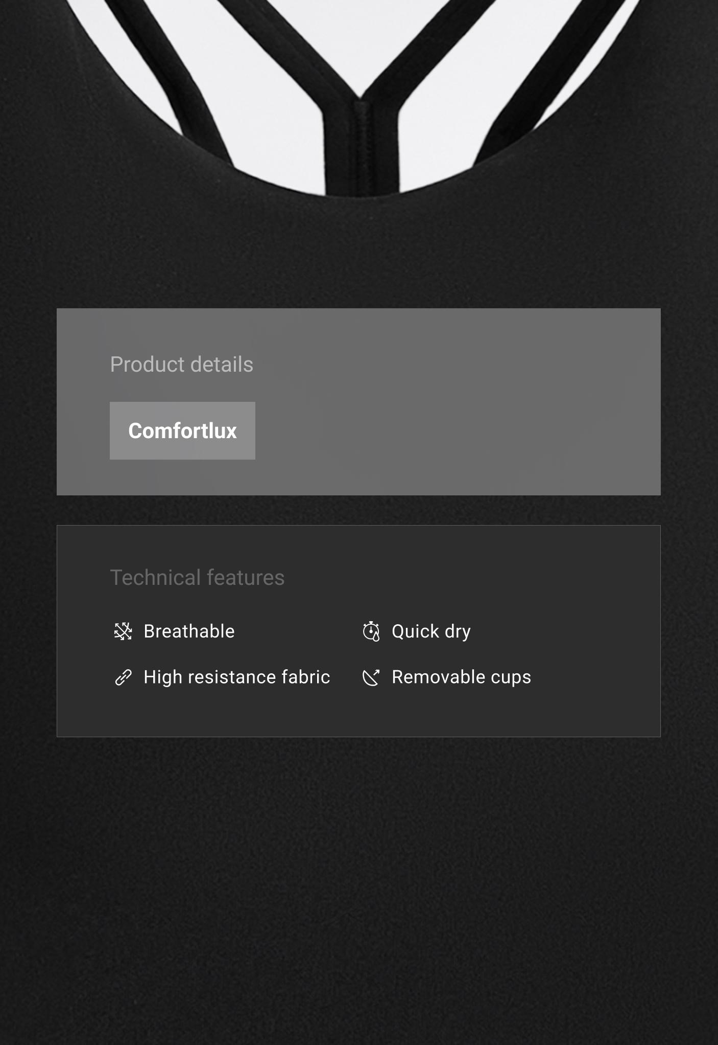 تانك توب Comfortlux بأشرطة وكبات تانك توب Comfortlux بأشرطة وكبات