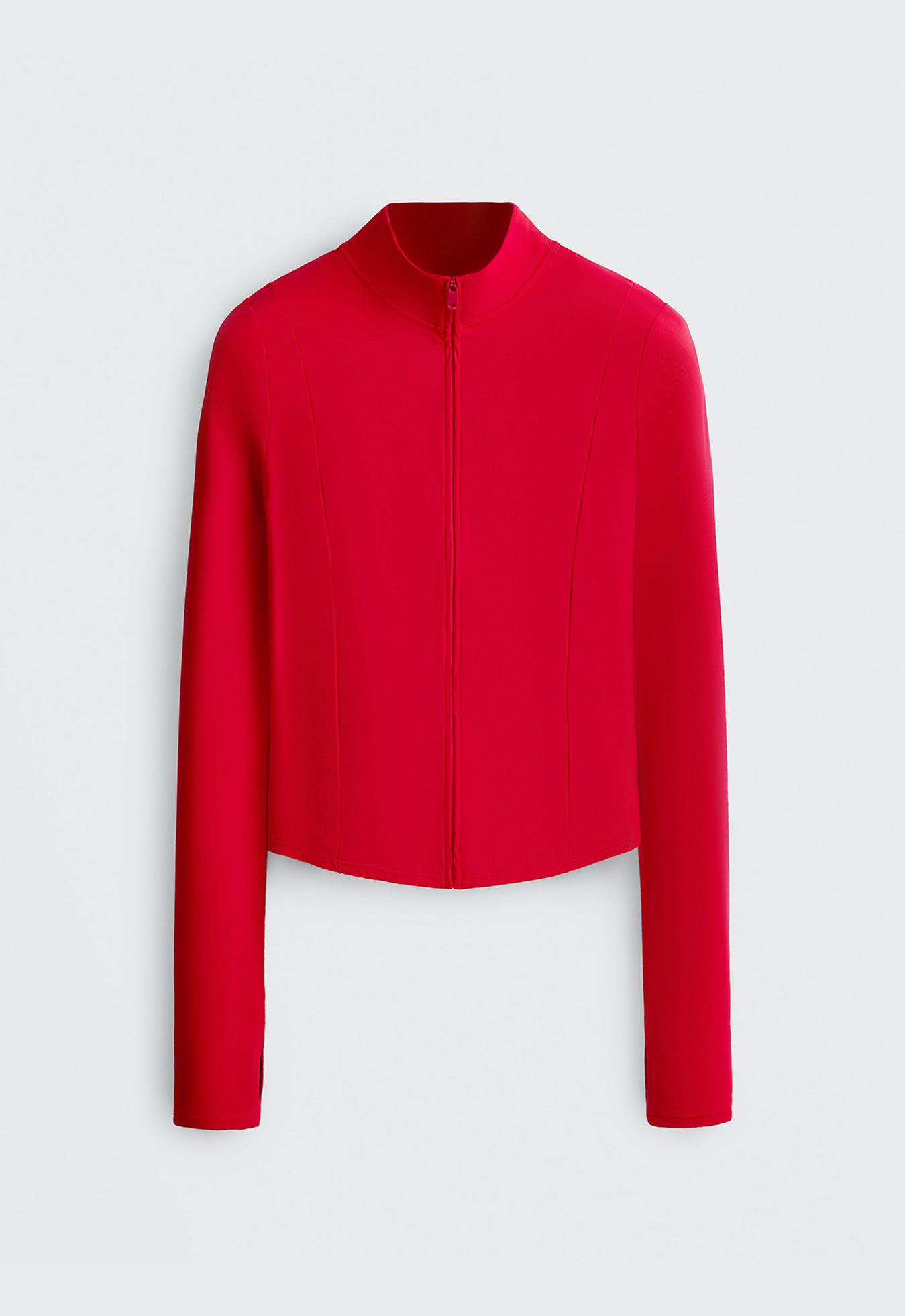 Short Light Touch technical jacket — STRONG RED